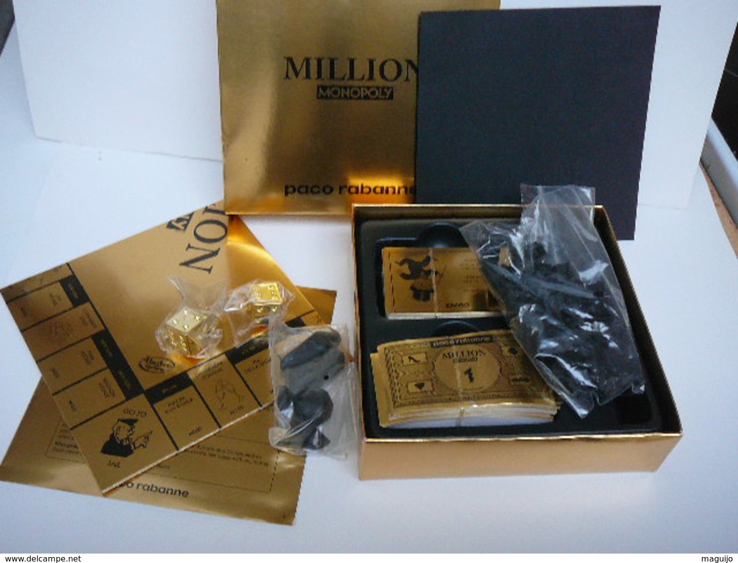 PACO RABANNE " MILLION MONOPOLY"  BON ETAT GENERAL ET COMPLET LIRE ATTENTIVEMENT ET VOIR !! - Miniaturen Flesjes Dame (met Doos)