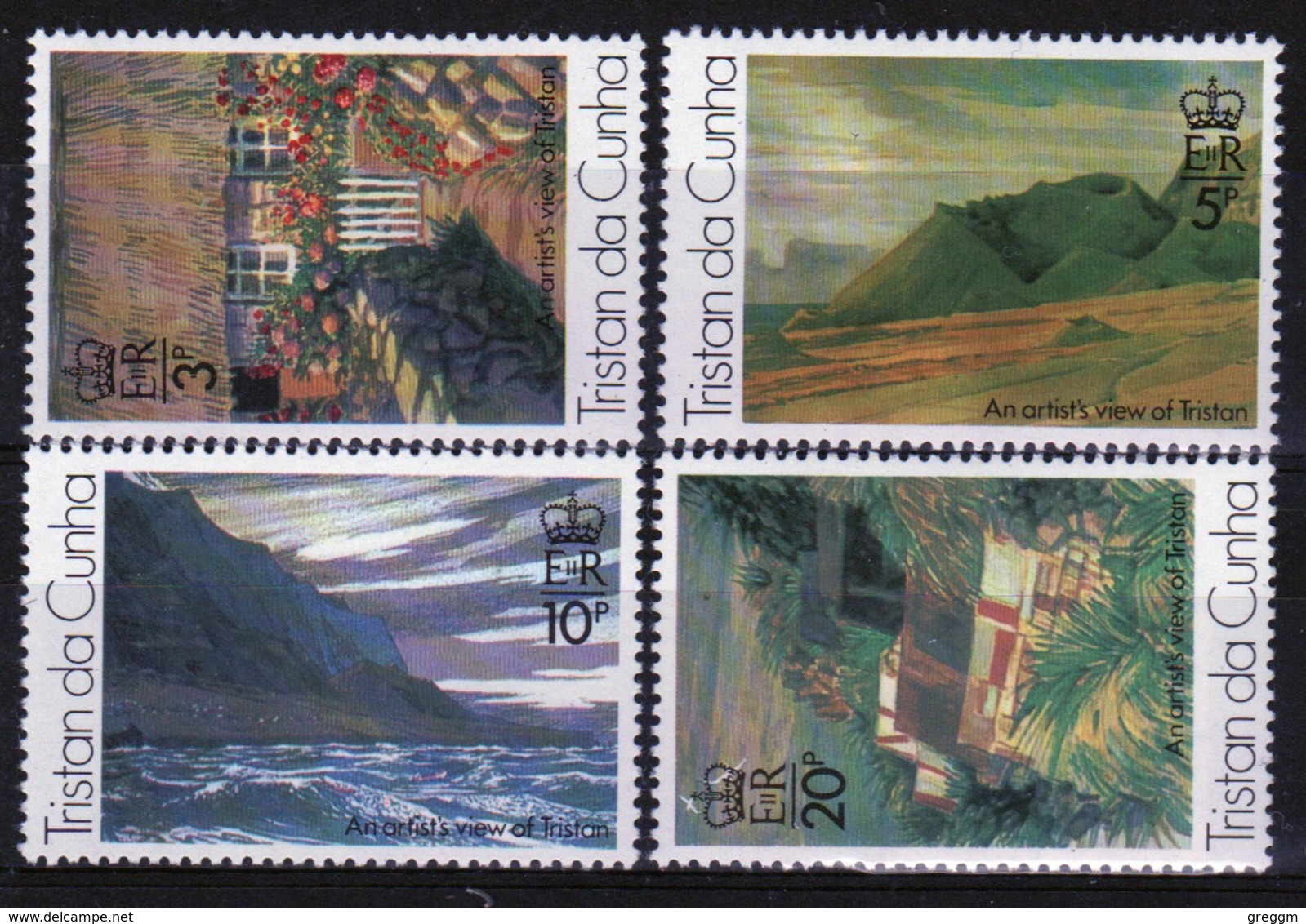 Tristan Da Cunha 1976 Complete Set Of Stamps Commemorating Paintings By Roland Svensson 1st Series. - Tristan Da Cunha