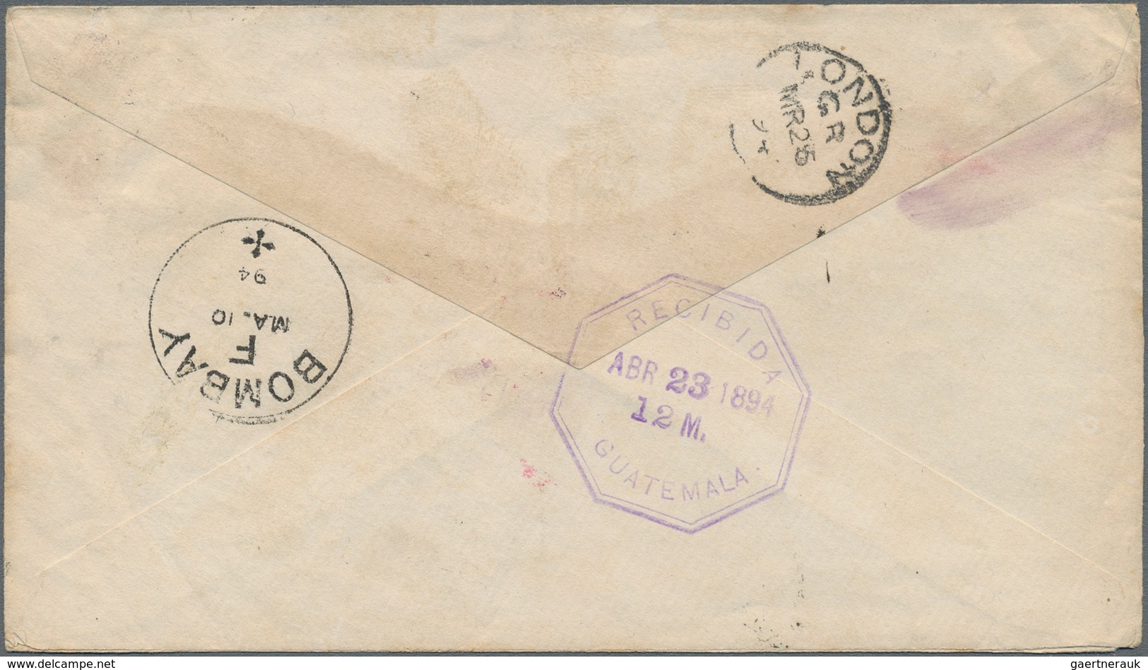 Birma / Burma / Myanmar: 1894, Indian 2 Anna And Half Pie Stationery Envelope Used From "RANGOON 3-3 - Myanmar (Birma 1948-...)