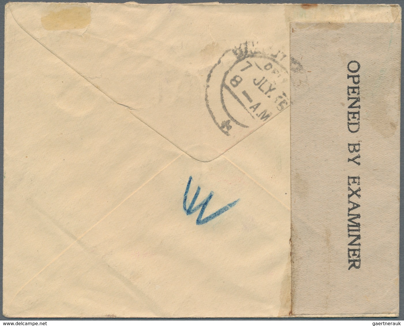 Birma / Burma / Myanmar: 1945. Burma GVI Postal Stationery Envelope 'one Anna' Brown Overprinted By - Myanmar (Birma 1948-...)