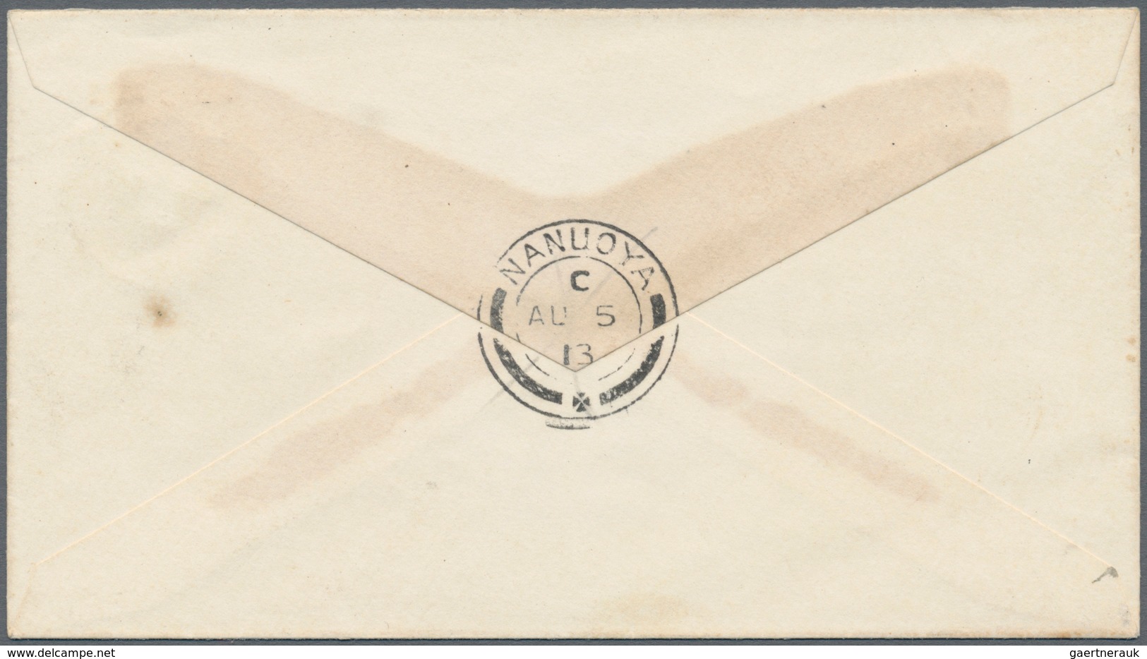 Ceylon / Sri Lanka: 1885-89 Postal Stationery Envelope "FIVE CENTS" On 4c. With Overprint (16mm) INV - Sri Lanka (Ceylon) (1948-...)