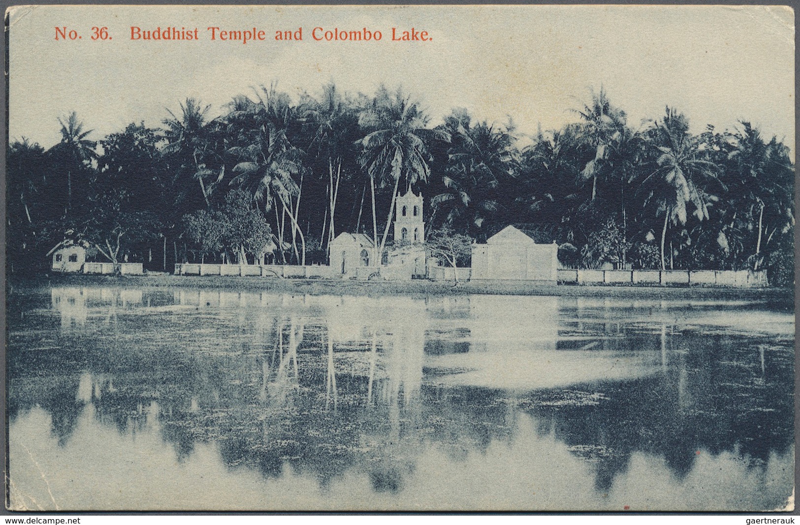 Ceylon / Sri Lanka: 1903, 6 C Rose Single Franking On Souvenier Postcard "Buddist Temple And Colombo - Sri Lanka (Ceylon) (1948-...)