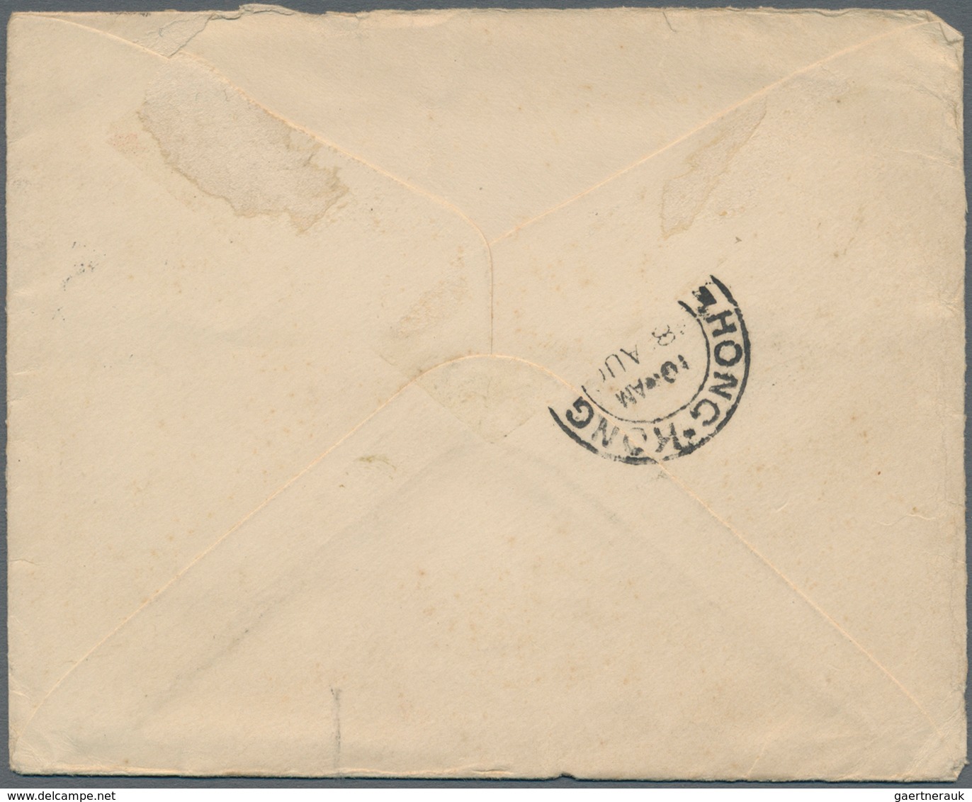 Hongkong - Besonderheiten: 1918. Envelope (back Flap Missing) Written From Douglas, Isle Of Man Addr - Other & Unclassified