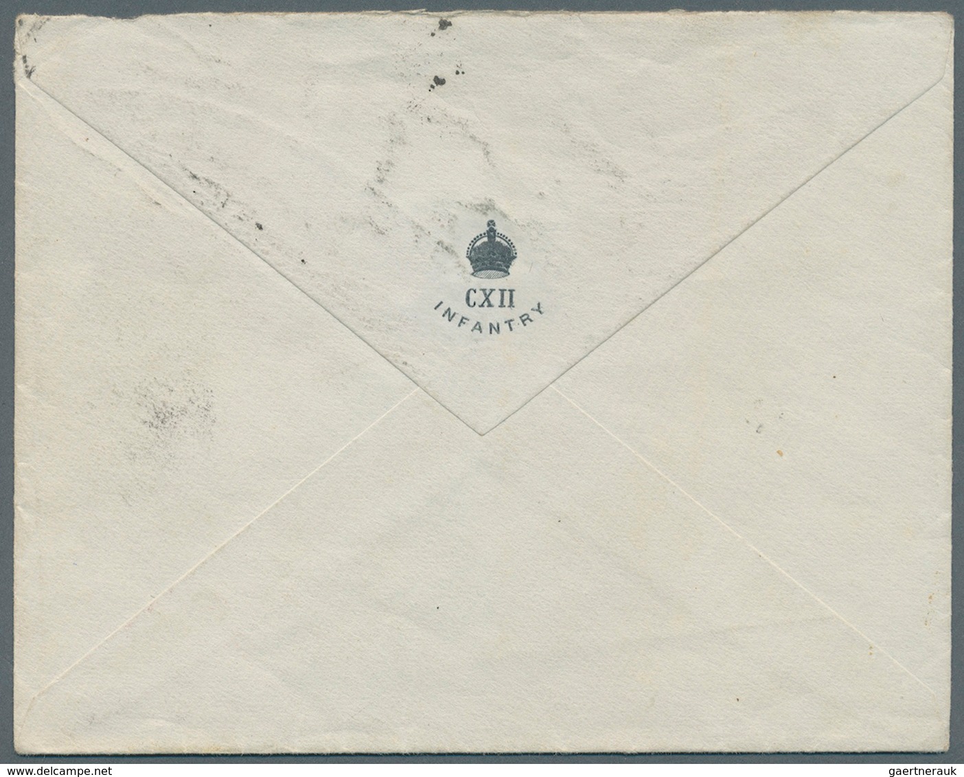Indien - Besonderheiten: 1913 (NORTH WEST FRONTIER CAMPAIGN). Envelope Written From 'The 112th Infan - Andere & Zonder Classificatie