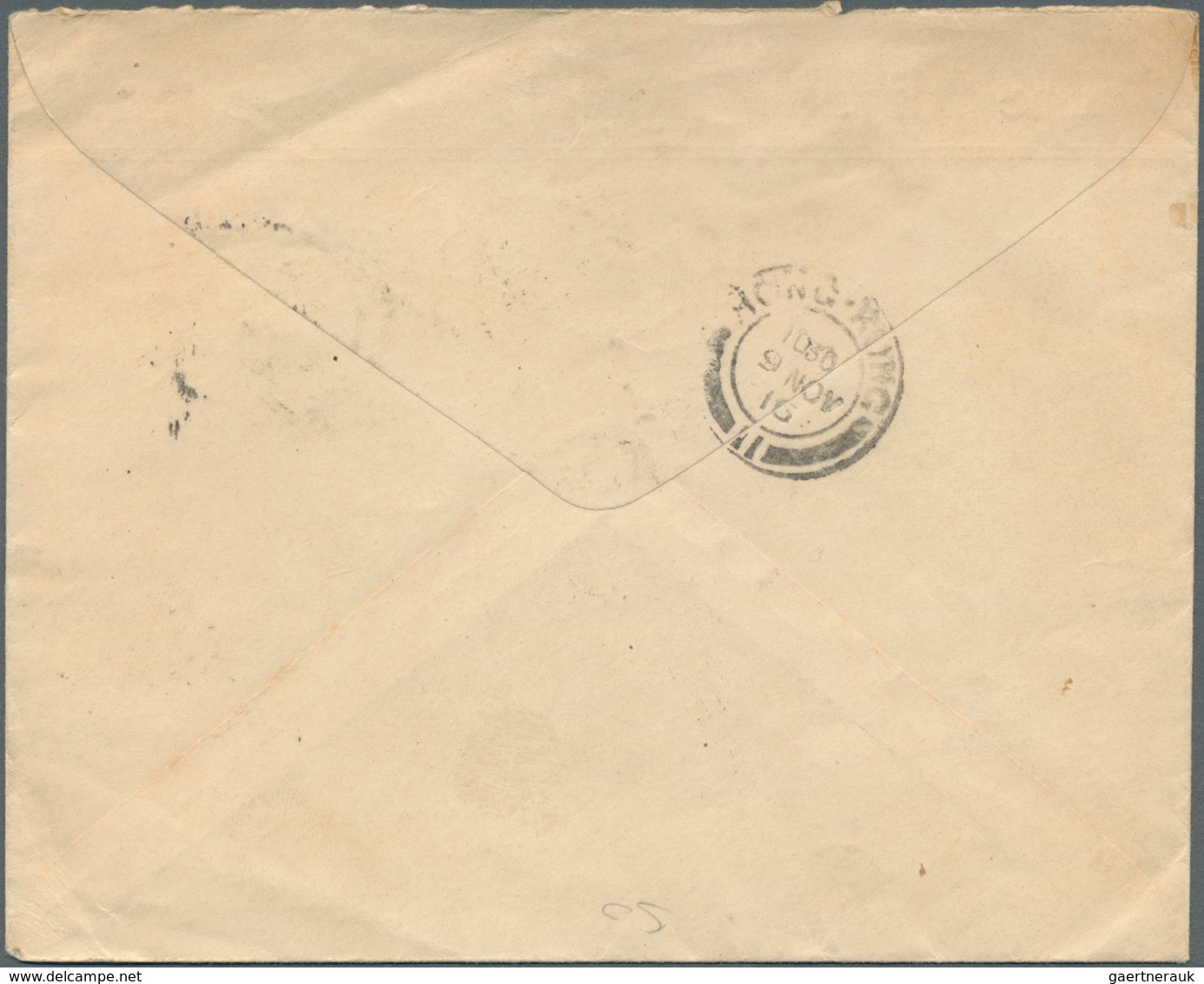 Japan: 1916. Envelope Headed 'The Miyako Hotel, Kyoto, Japan' Addressed To Hong Kong Bearing SG 189, - Andere & Zonder Classificatie