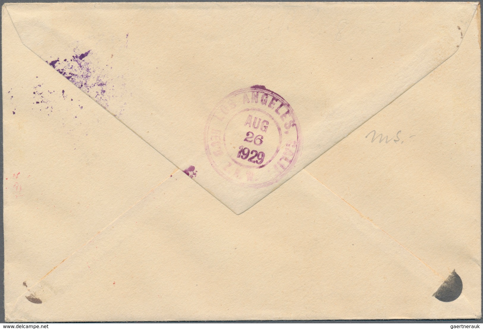 Japan: 1929, Zeppelin Round The World Flight, Cover To USA, Franked Total Y2.10 Tied "TOKIO 21.8.29" - Andere & Zonder Classificatie