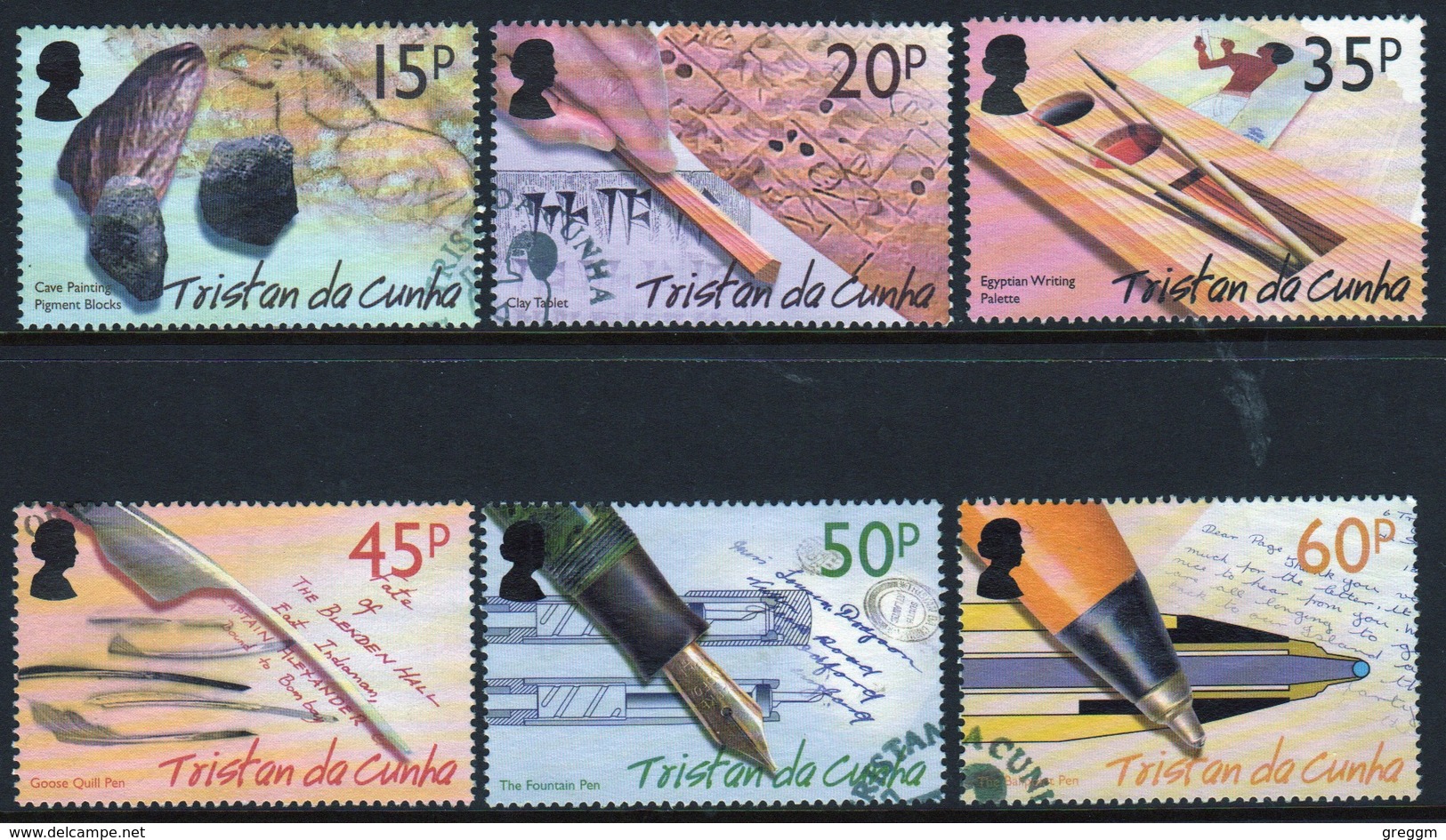 Tristan Da Cunha 2004 Complete Set Of Stamps Celebrating The History Of Writing. - Tristan Da Cunha