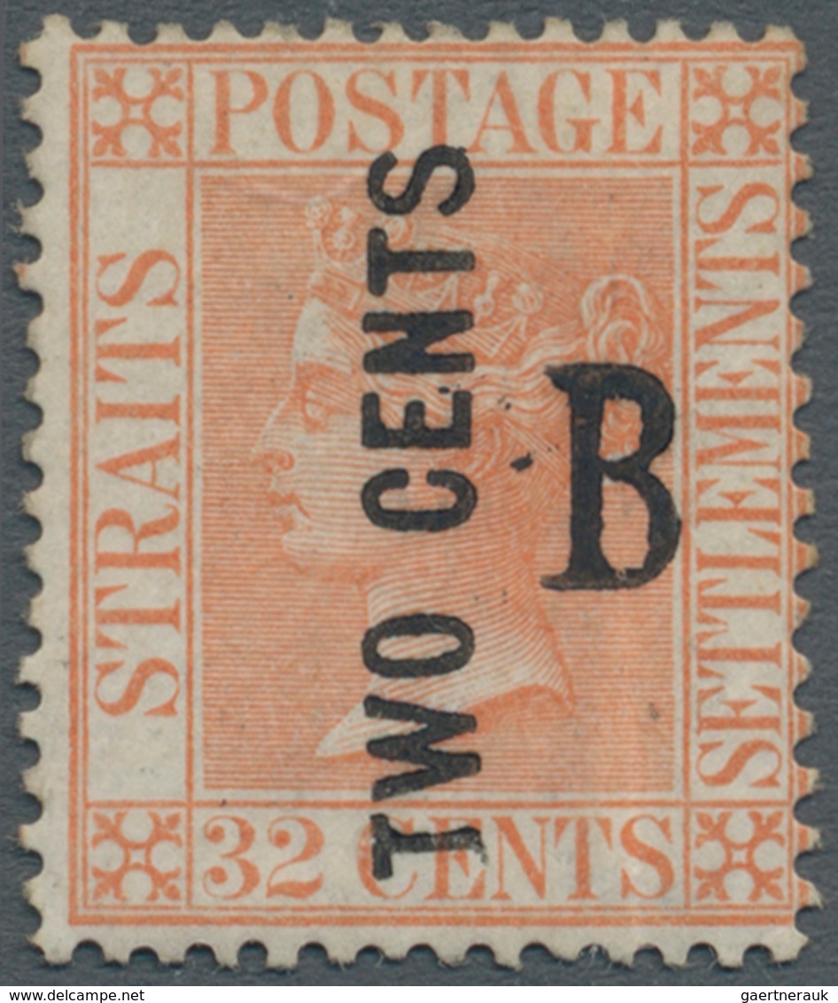 Malaiische Staaten - Straits Settlements - Post In Bangkok: 1882-85 Straits Settlements "TWO CENTS" - Straits Settlements