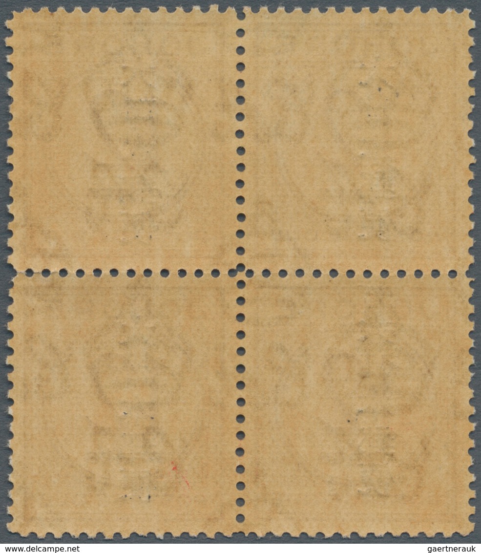 Malaiische Staaten - Johor-Portomarken: 1943 Jap. Occ.: Postage Due 12c. Purple Block Of Four, Overp - Johore