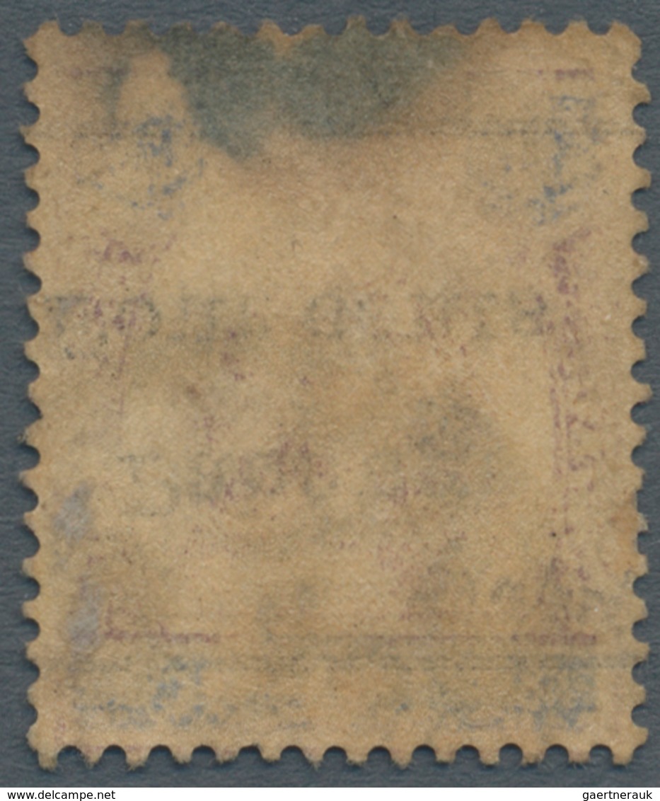 Malaiische Staaten - Pahang: 1899 Provisional 4c. On 8c. Dull Purple & Ultramarine, Variety "SURCHAR - Pahang