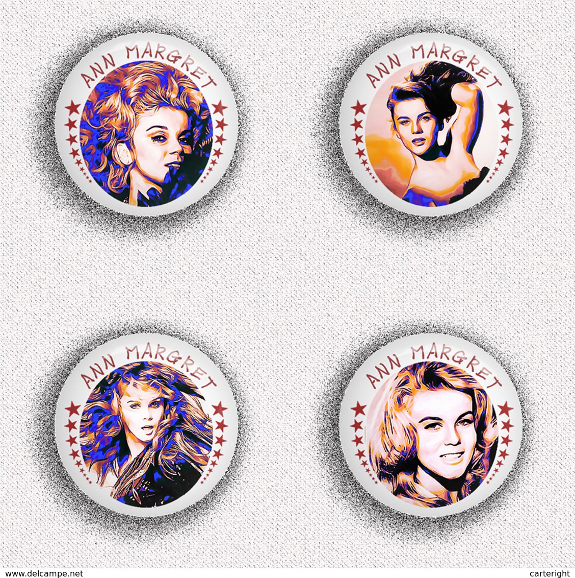 35 X Ann Margret Film Fan ART BADGE BUTTON PIN SET 1 (1inch/25mm Diameter) - Films