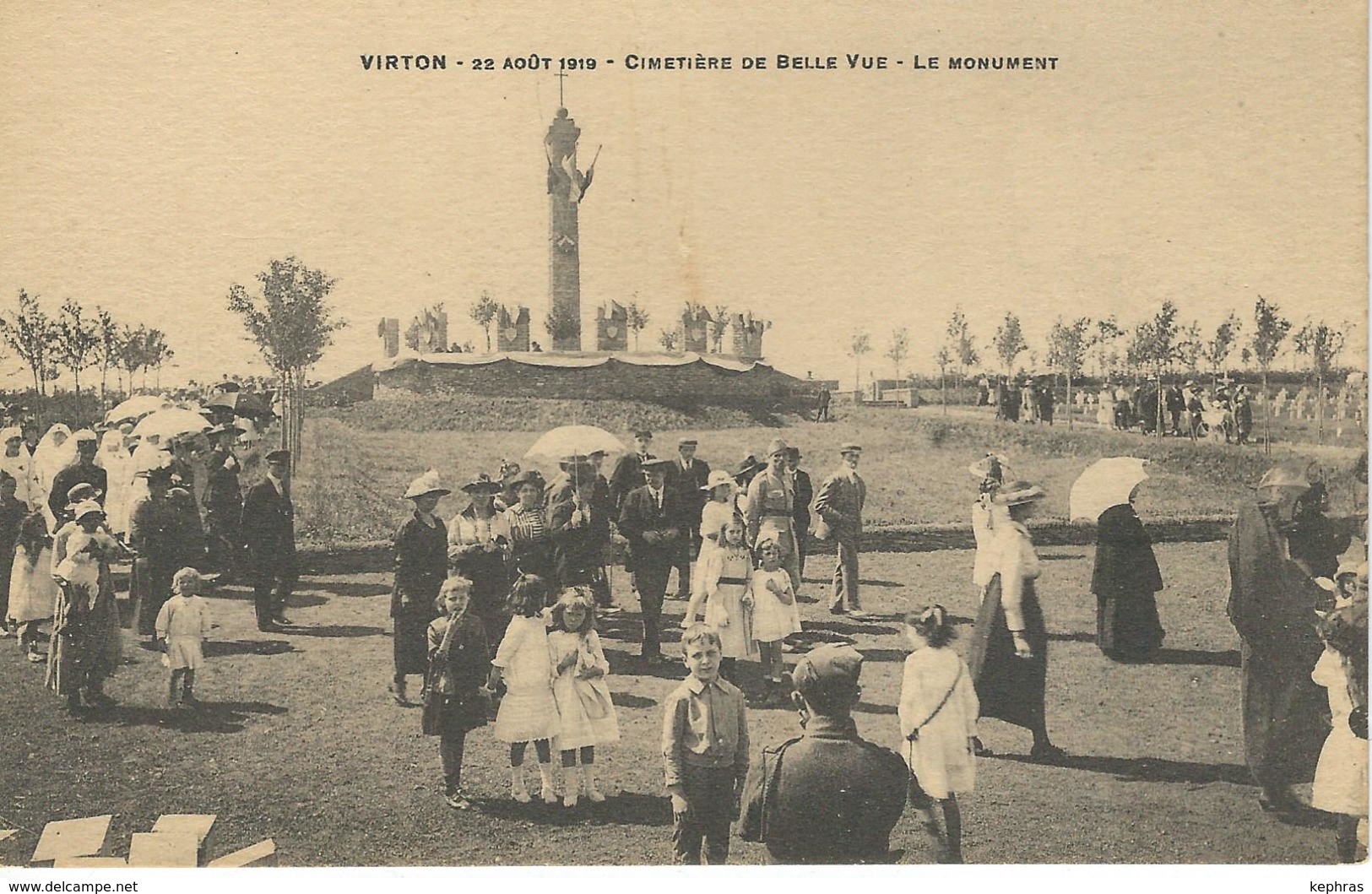 VIRTON : 22 Aout 1919 - Cimetiere De Belle Vue - Le Monument - Virton