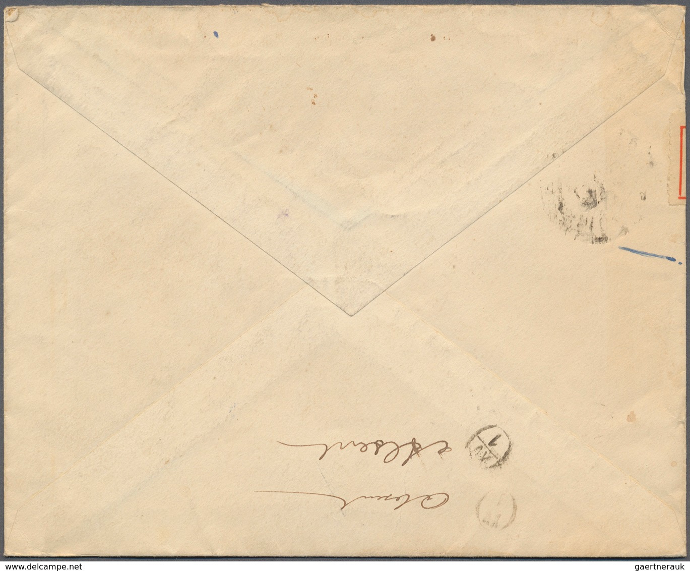 Mandschuko (Manchuko): 1932. Registered Envelope Addressed To France Bearing SG 2, 1f Red-brown (4), - 1932-45 Mantsjoerije (Mantsjoekwo)