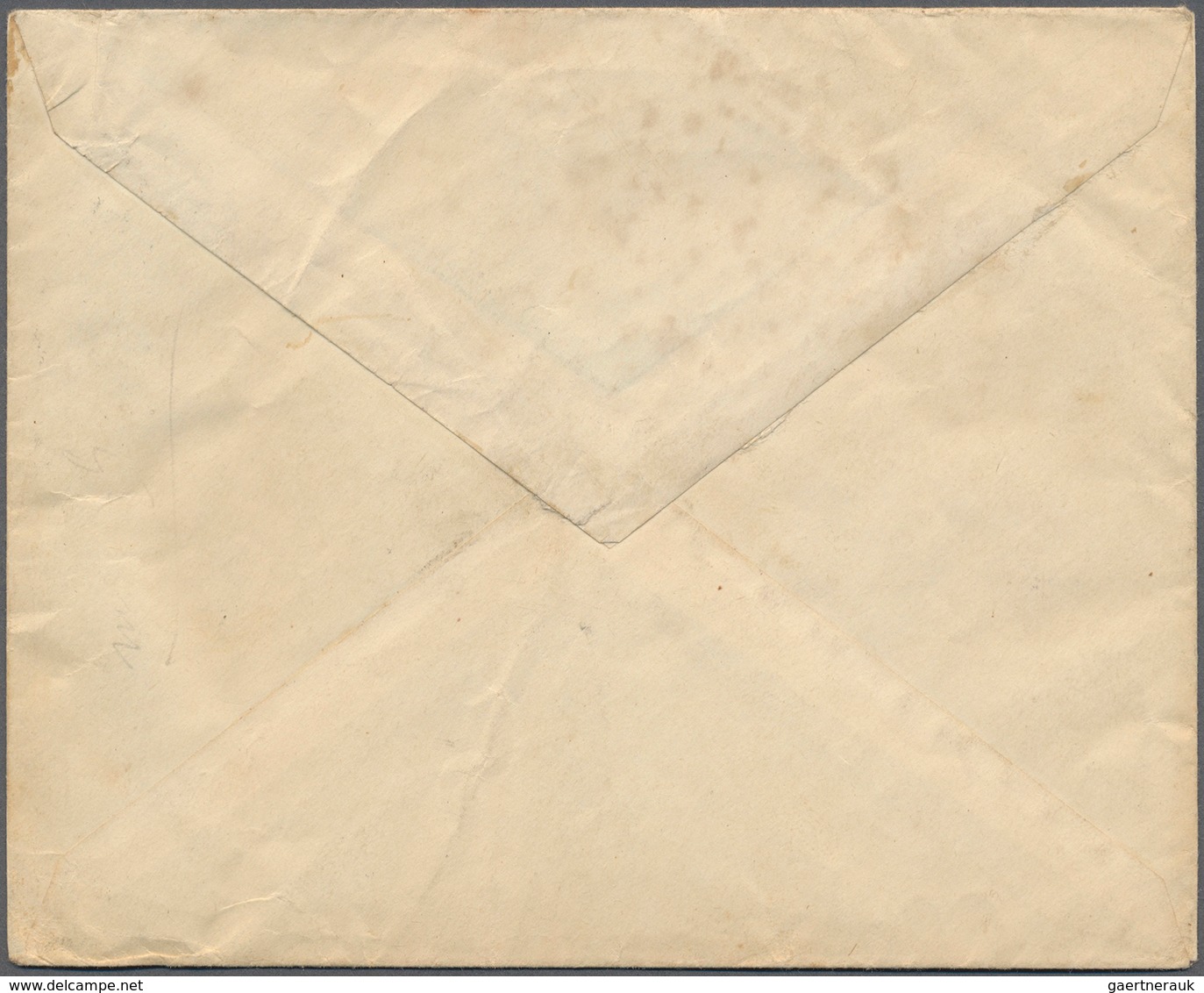 Mandschuko (Manchuko): 1934. Registered Envelope Addressed To France Bearing SG 4, 2f Grey (pair), S - 1932-45 Manchuria (Manchukuo)