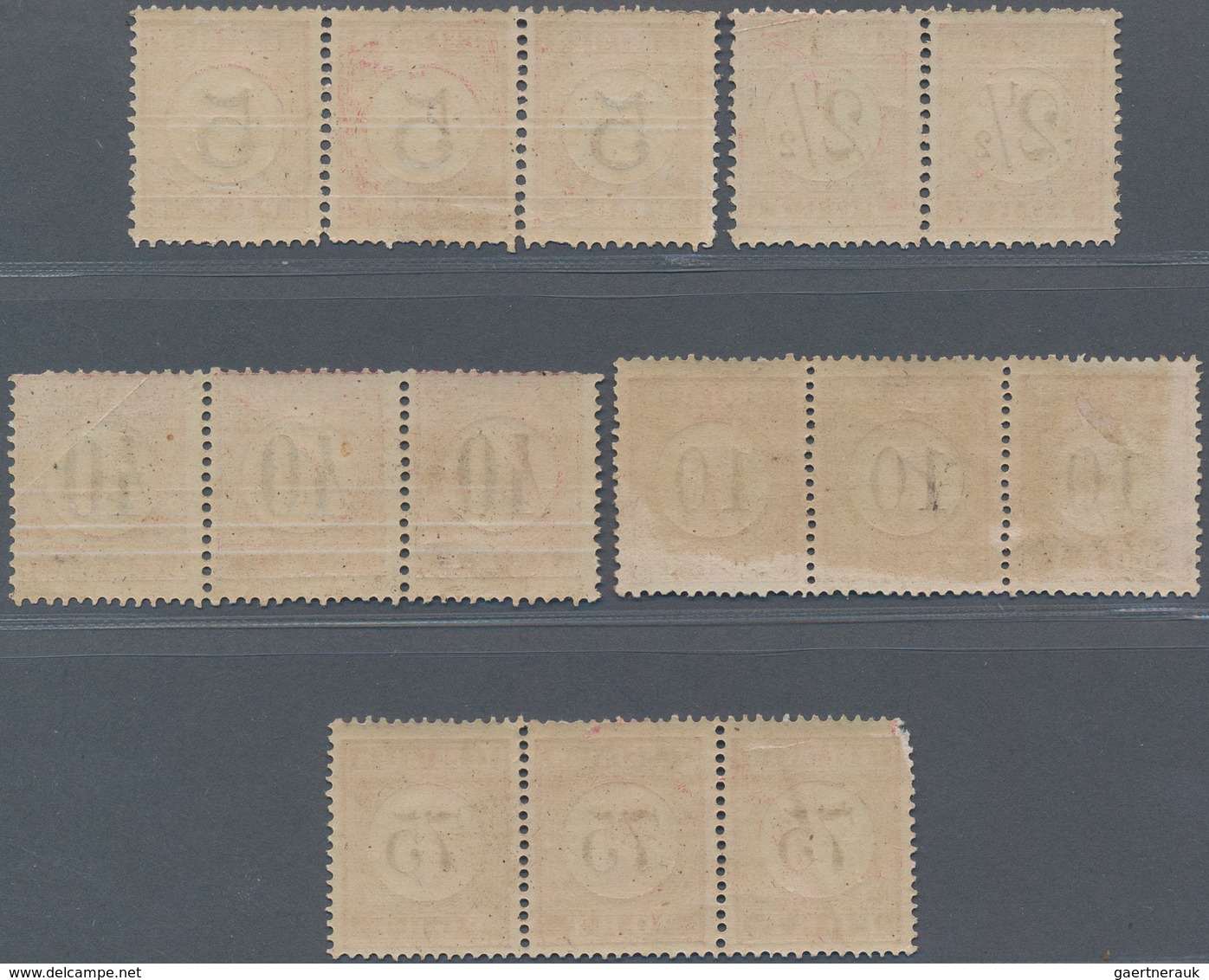 Niederländisch-Indien: 1870-1902: Group Of 39 Stamps, Mostly As Multiples, With 1870 1c., 5c. And 20 - Nederlands-Indië