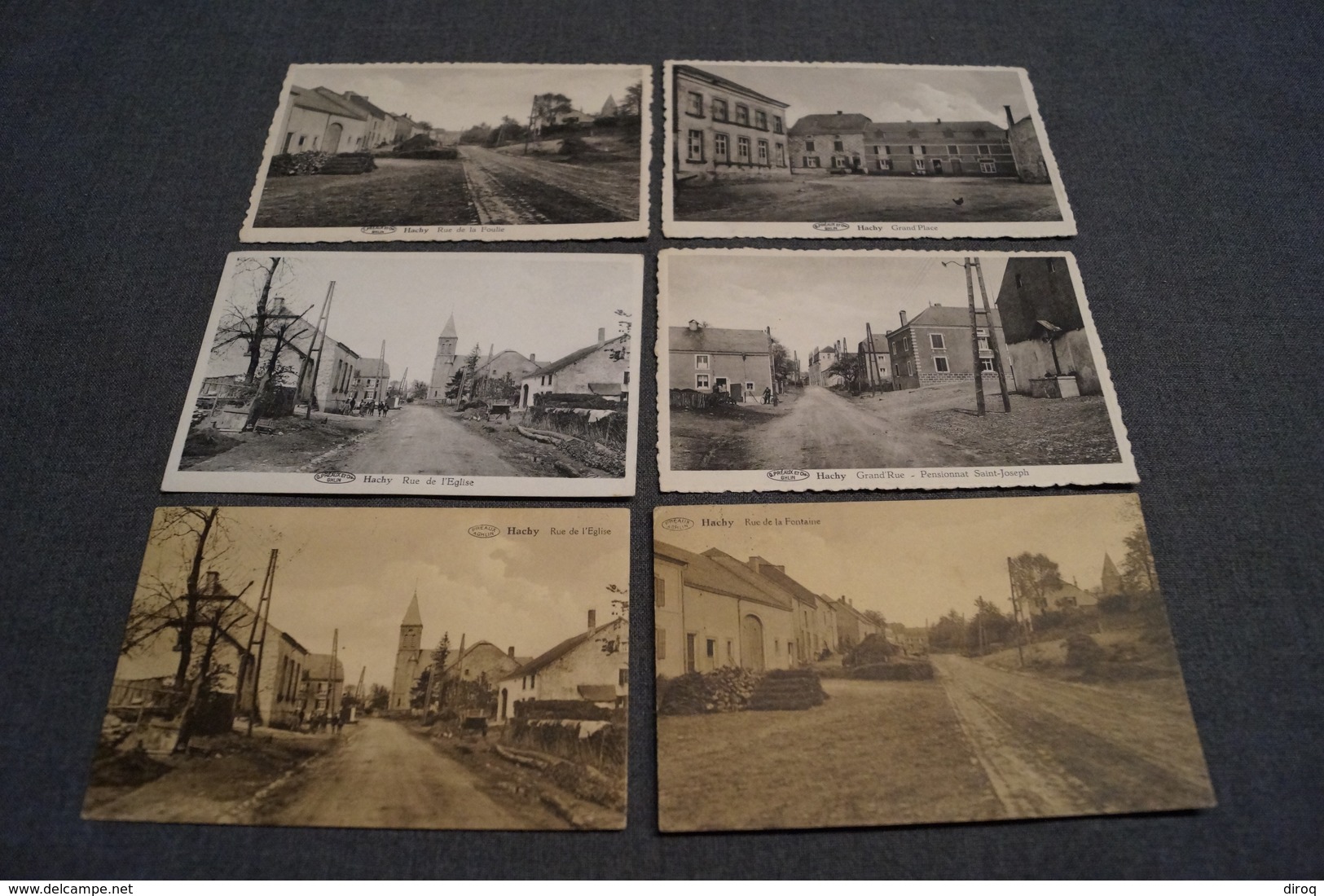 Hachy,lot De 6 Cartes,collection,RARE,ancienne Carte Postale - Virton