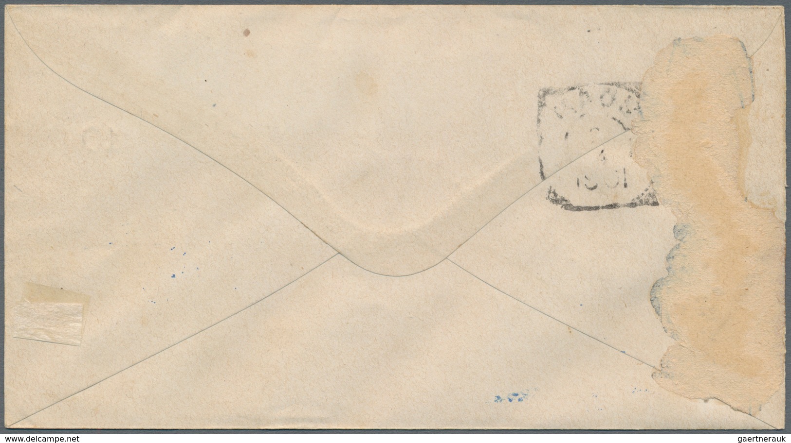 Niederländisch-Indien: 1901. Registered Netherlands Indies Postal Stationery Envelope 10 On 15c Viol - Niederländisch-Indien