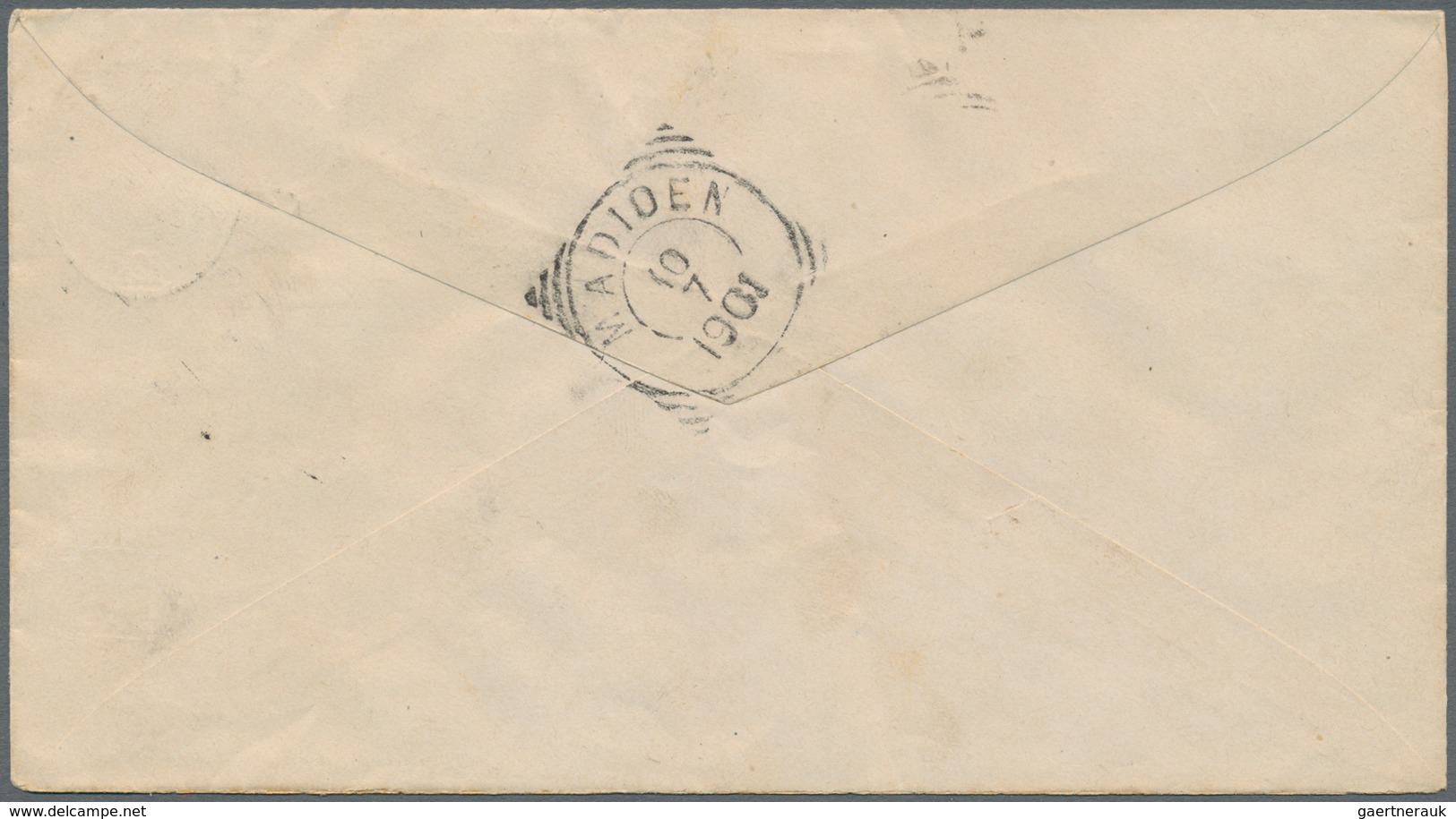 Niederländisch-Indien: 1901. Registered Netherlands Indies Postal Stationery Envelope 12½c Grey Upgr - Nederlands-Indië