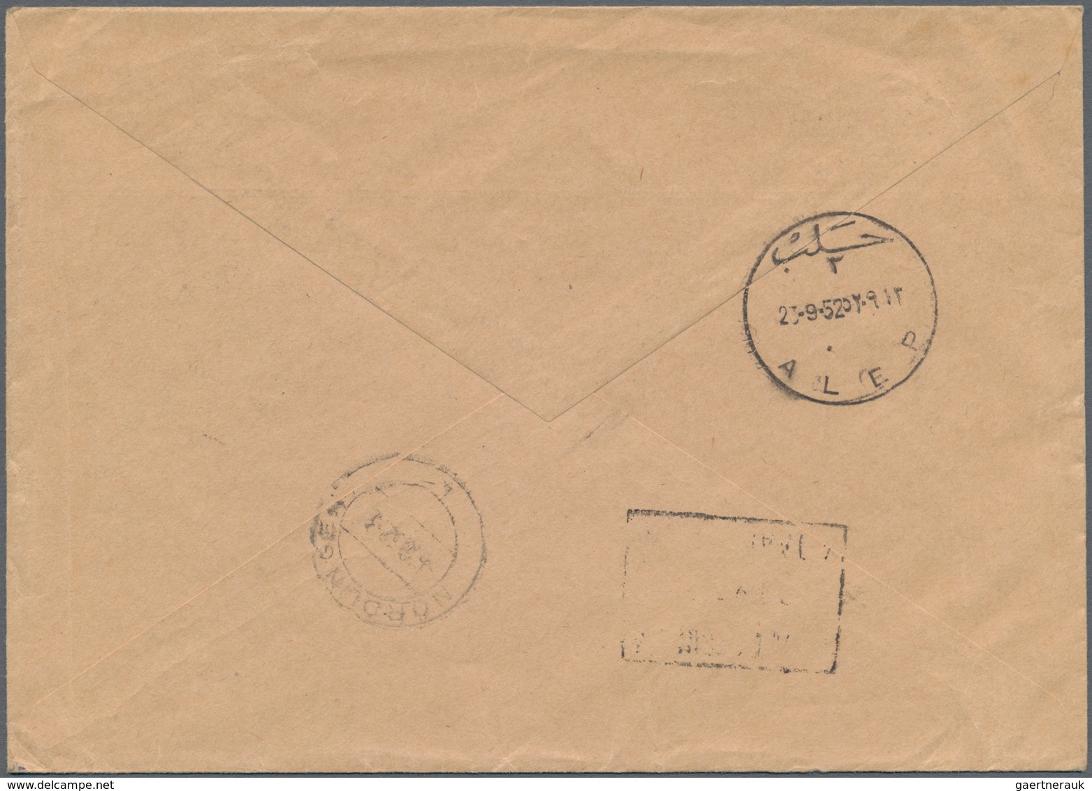 Syrien: 1952/1955, Three Registered Letters From "Republique Syrienne Direction Generale Des Postes" - Siria