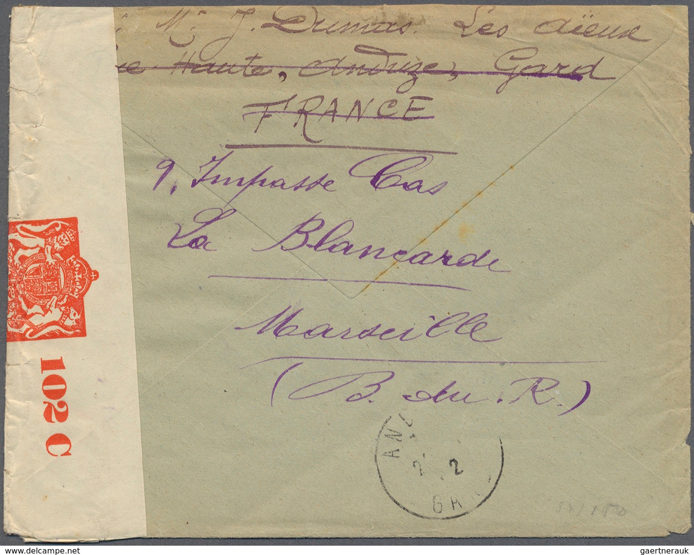 Thailand - Besonderheiten: 1941. Envelope From France To Siam Bearing France Yvert 482, 50c On 90c B - Tailandia