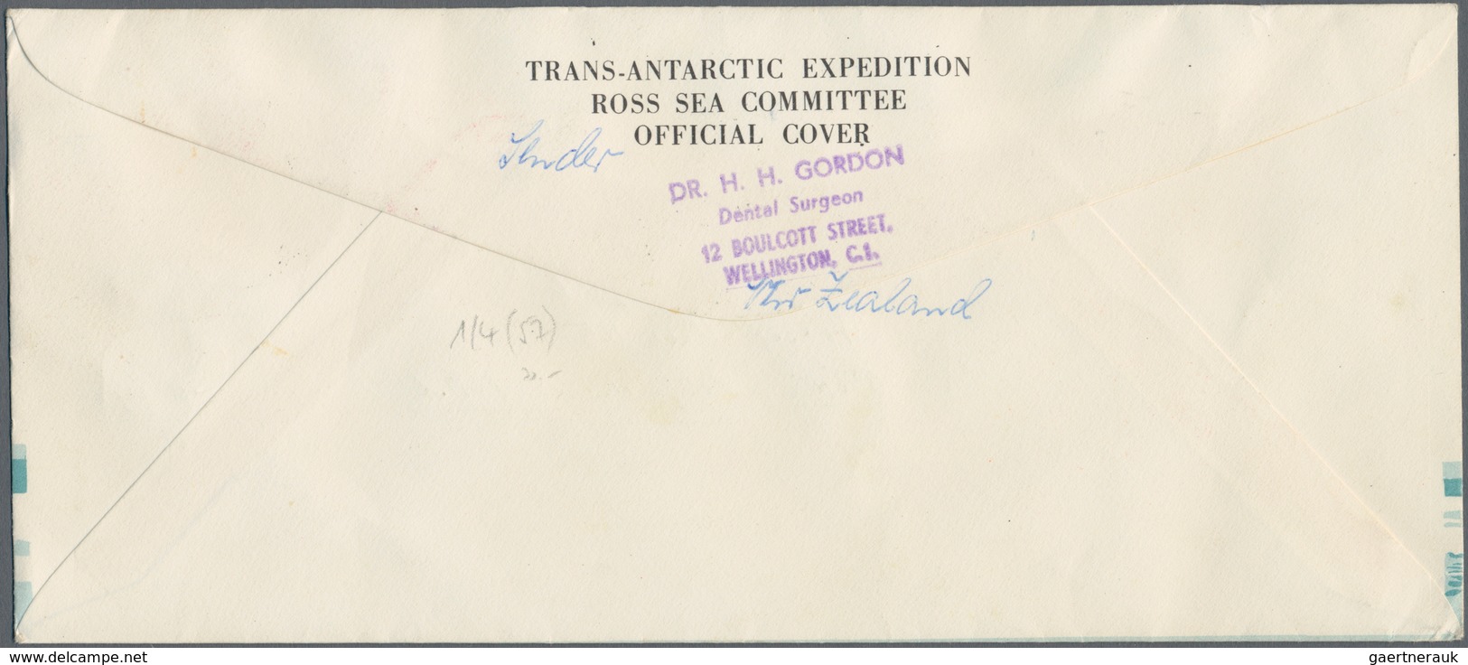 Thematik: Antarktis / Antarctic: ROSS DEP.: 1957/58, Cpl. First Set On Illustrated Cover Commemorati - Sonstige & Ohne Zuordnung