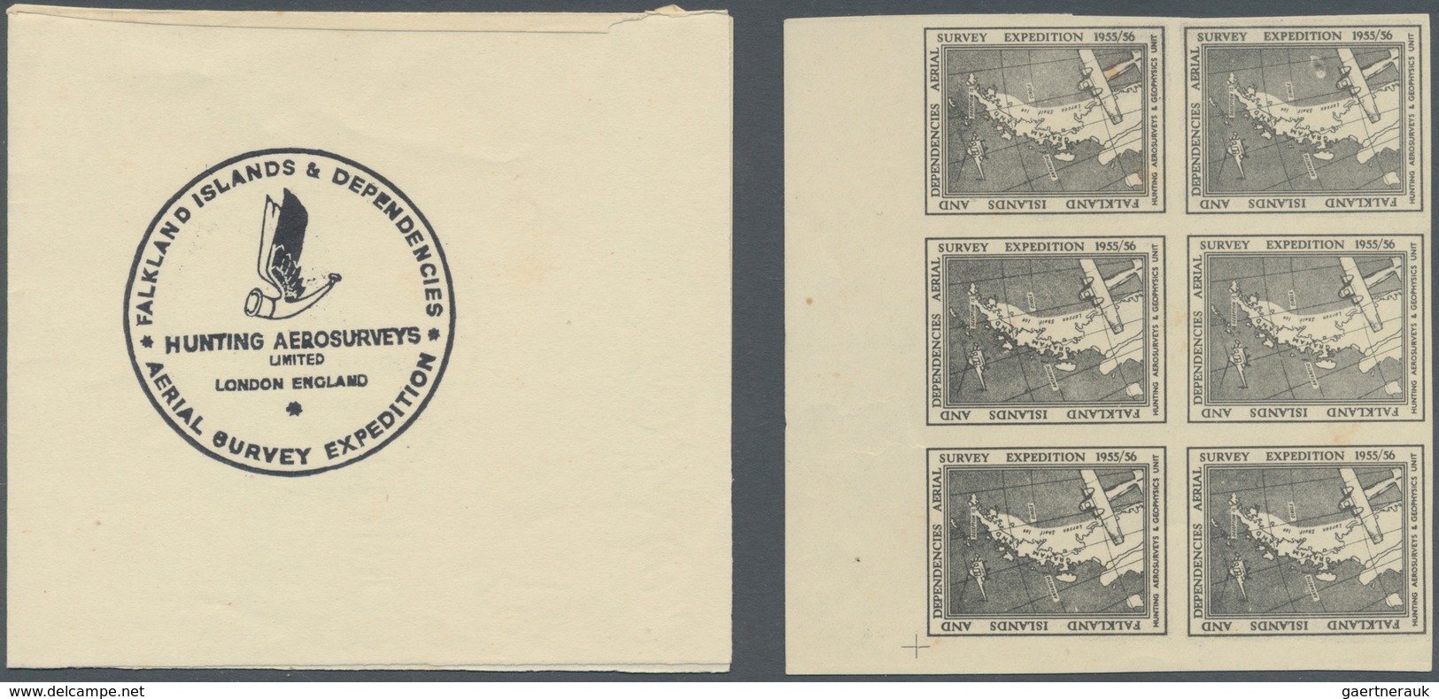 Thematik: Antarktis / Antarctic: 1957. Envelope From 'Hunting Aerosurveys Ltd' Addressed To London C - Otros & Sin Clasificación