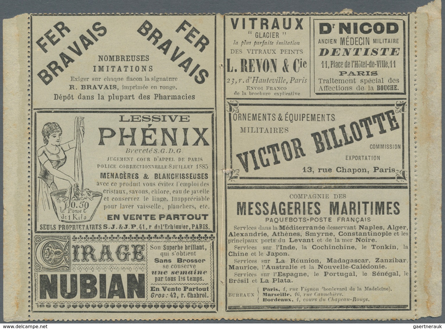 Thematik: Anzeigenganzsachen / Advertising Postal Stationery: 1902, France. Advertisement Letter Car - Zonder Classificatie