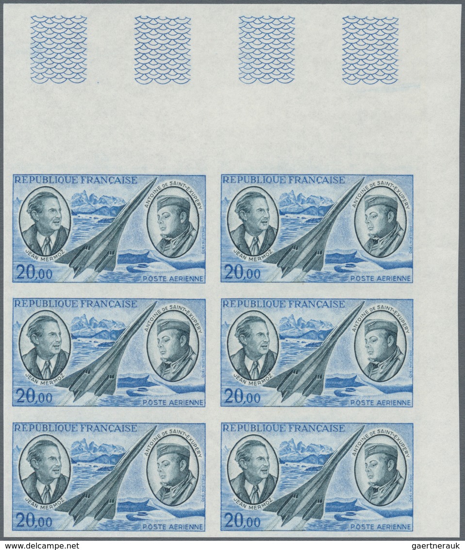 Thematik: Flugzeuge, Luftfahrt / Airoplanes, Aviation: 1970, FRANCE: Airmail Stamp 20.00fr. ‚Flight - Airplanes