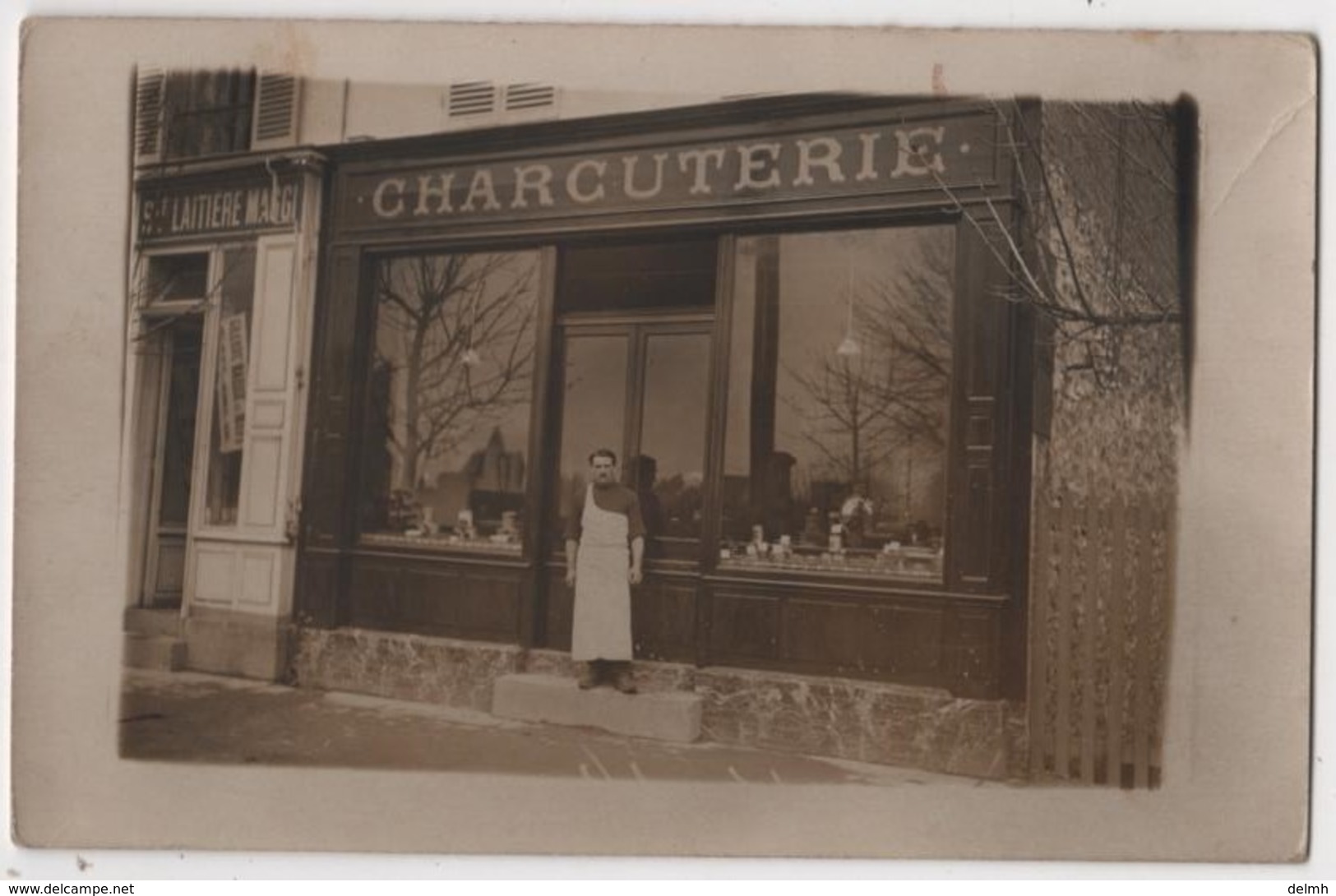 CARTE PHOTO Commerce Charcuterie Et Sté Laitière Maggi Lieu à Identifier - Negozi