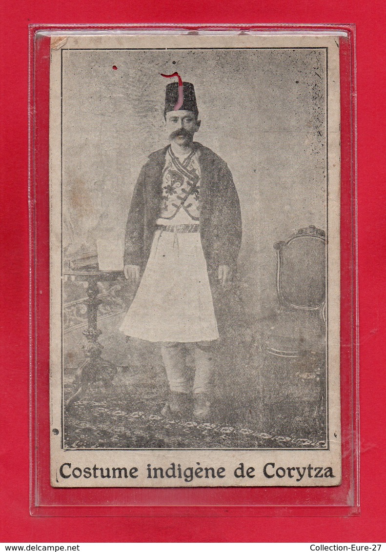 ALBANIE-CPA KORITZA - COSTUME INDIGENE DE CORYTZA - Albanie