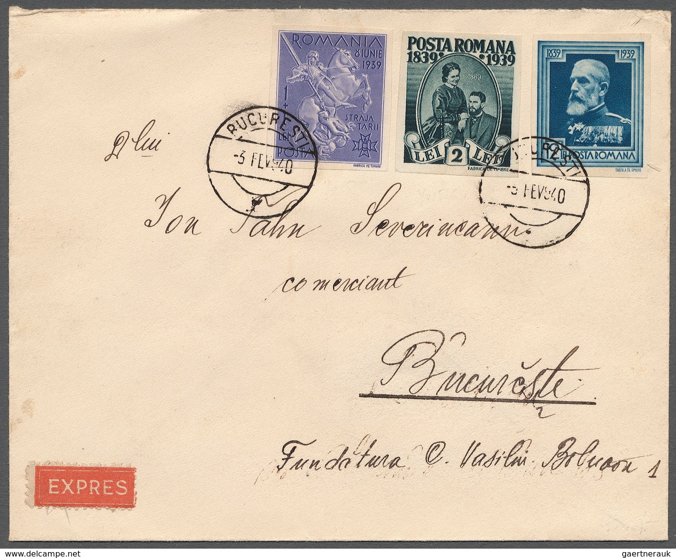 Thematik: Pfadfinder / Boy Scouts: PFADFINDER: 1940 (3.2.), Rumänien, Express-Brief Mit Drei UNGEZÄH - Otros & Sin Clasificación