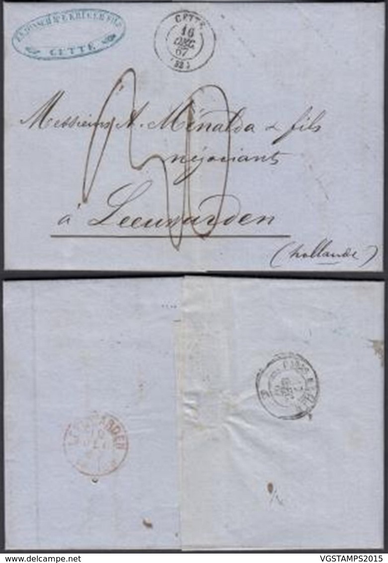 France 1867 - De CETTE Vers PAYS-BAS  (6G23940) DC1836 - Other & Unclassified