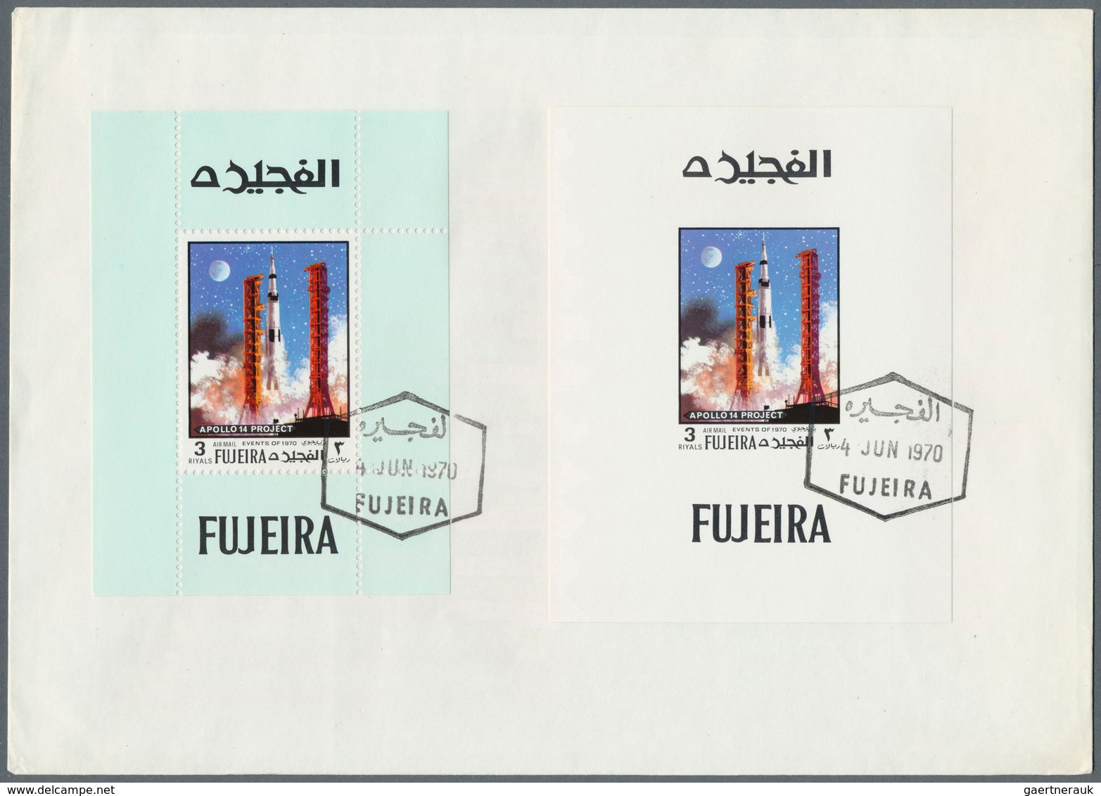 Thematik: Raumfahrt / Astronautics: 1970, Apollo 13/14, 1r. To 4r., Two Complete Sets Of De Luxe She - Autres & Non Classés
