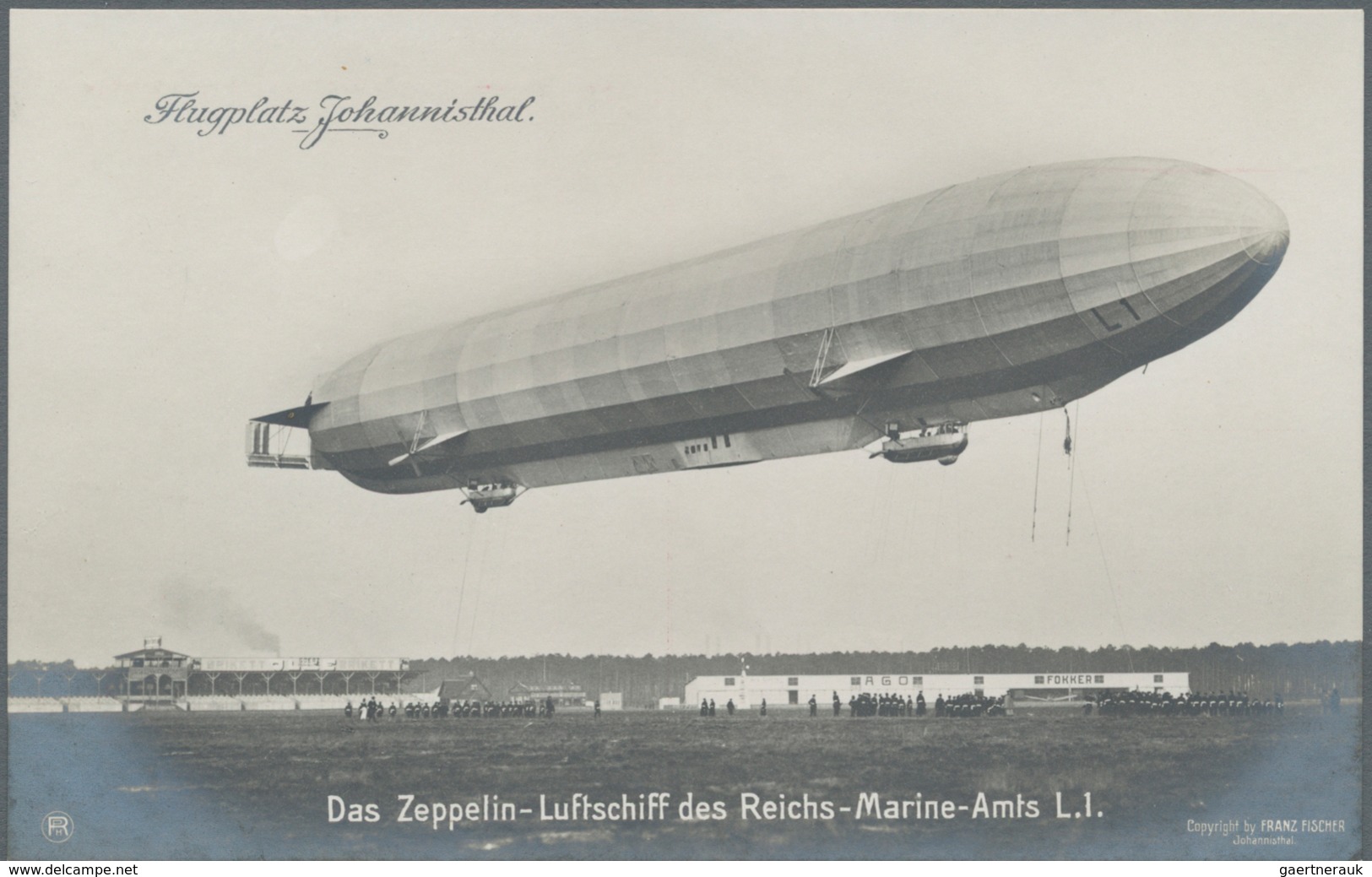 Thematik: Zeppelin / Zeppelin: 1910 (ca). German Empire Pioneer Zeppelin Airship Real Photo Postcard - Zeppelines