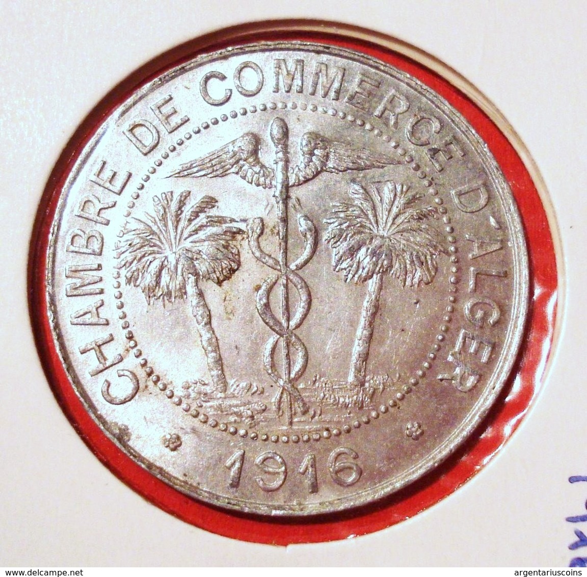 ALGERIE. 10 CENTIMES 1916 ALGER. TRES BEL ETAT. ALUMINIUM. FRENCH COLONIES. ALGERIA. - Autres & Non Classés