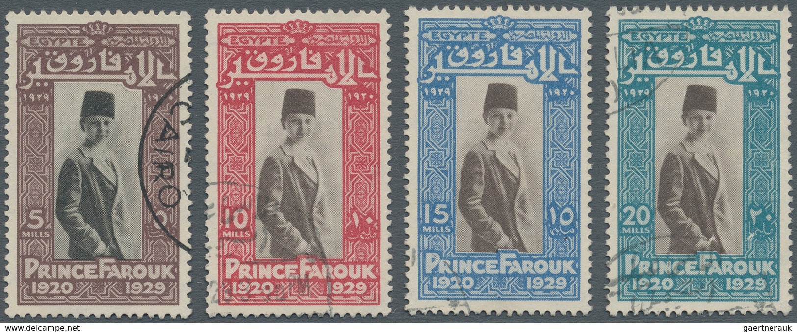 Ägypten: 1929, Tadelloser Gestempelter Luxussatz - 1866-1914 Khedivato De Egipto