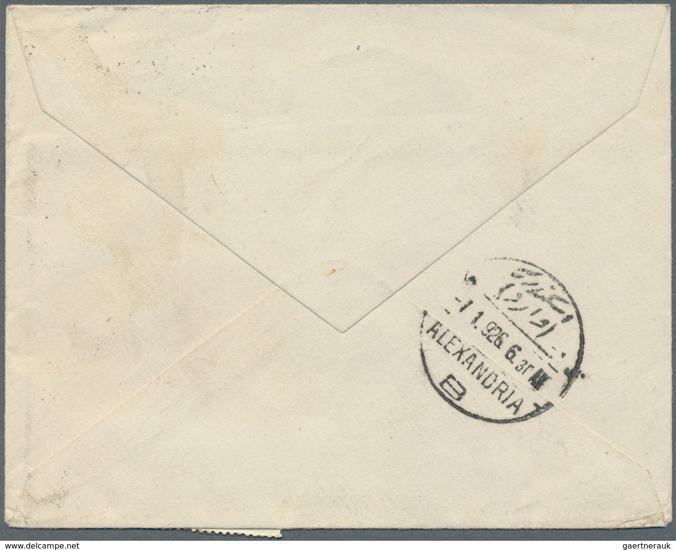 Ägypten - Portomarken: 1925. Envelope Addressed To Alexandria, Egypt Bearing Algeria Yvert 6, 5c Blu - Other & Unclassified