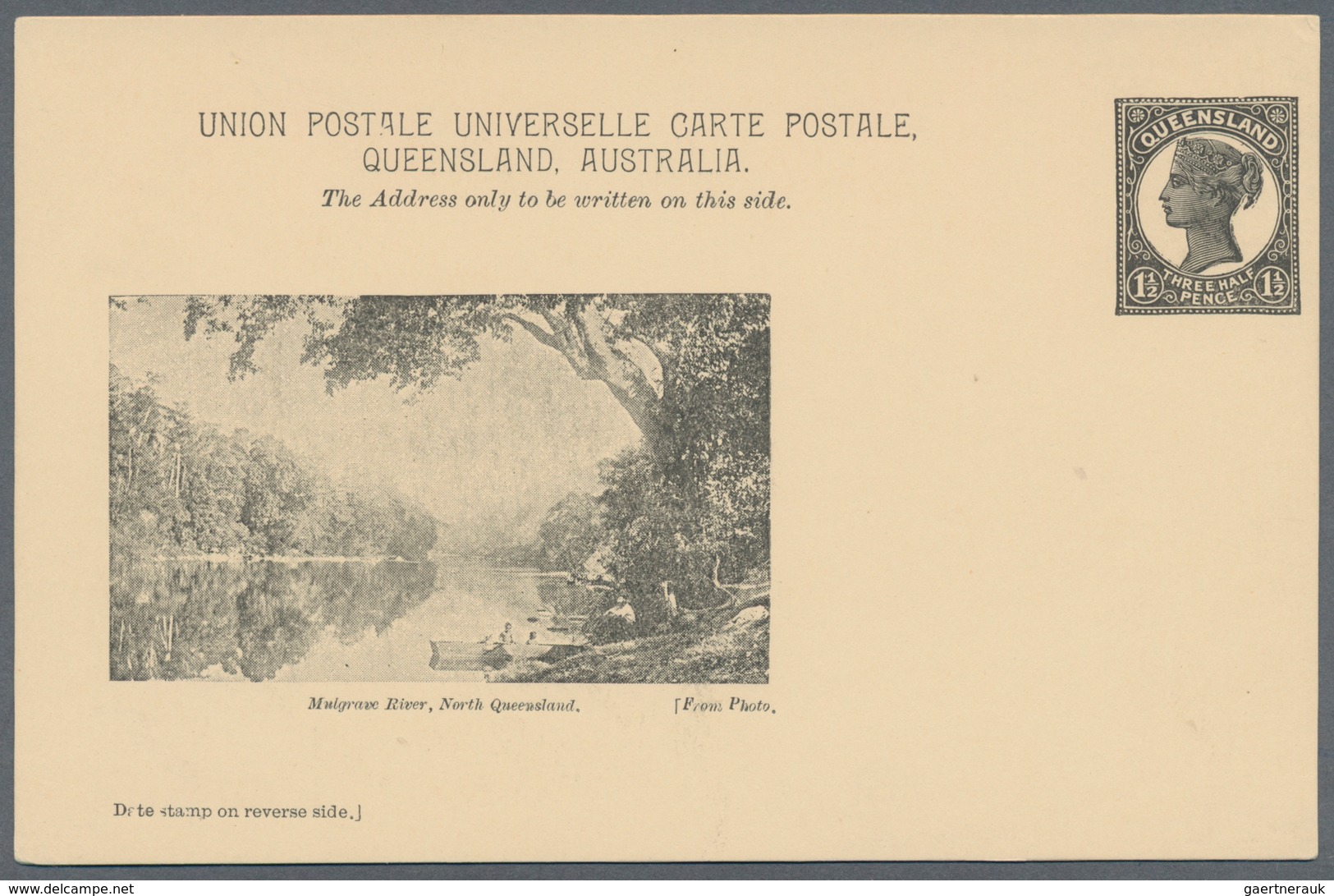 Queensland - Ganzsachen: 1898, Three Different Pictorial Stat. Postcards QV 1½d. Black With Pictures - Cartas & Documentos