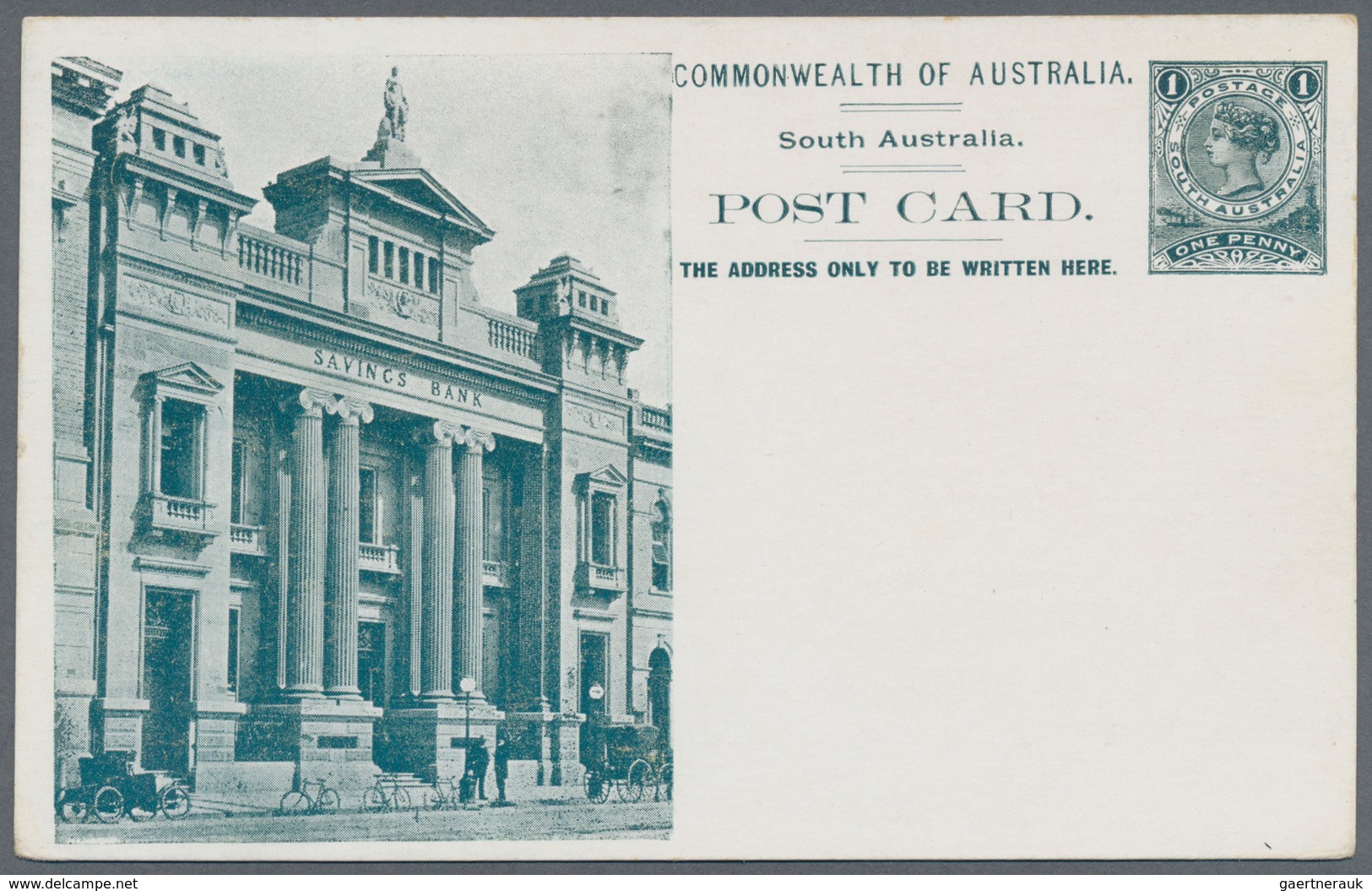 Südaustralien: 1908, Eight Different Pictorial Stat. Postcards QV 1d. (Adelaide Ptg. With Dot After - Brieven En Documenten