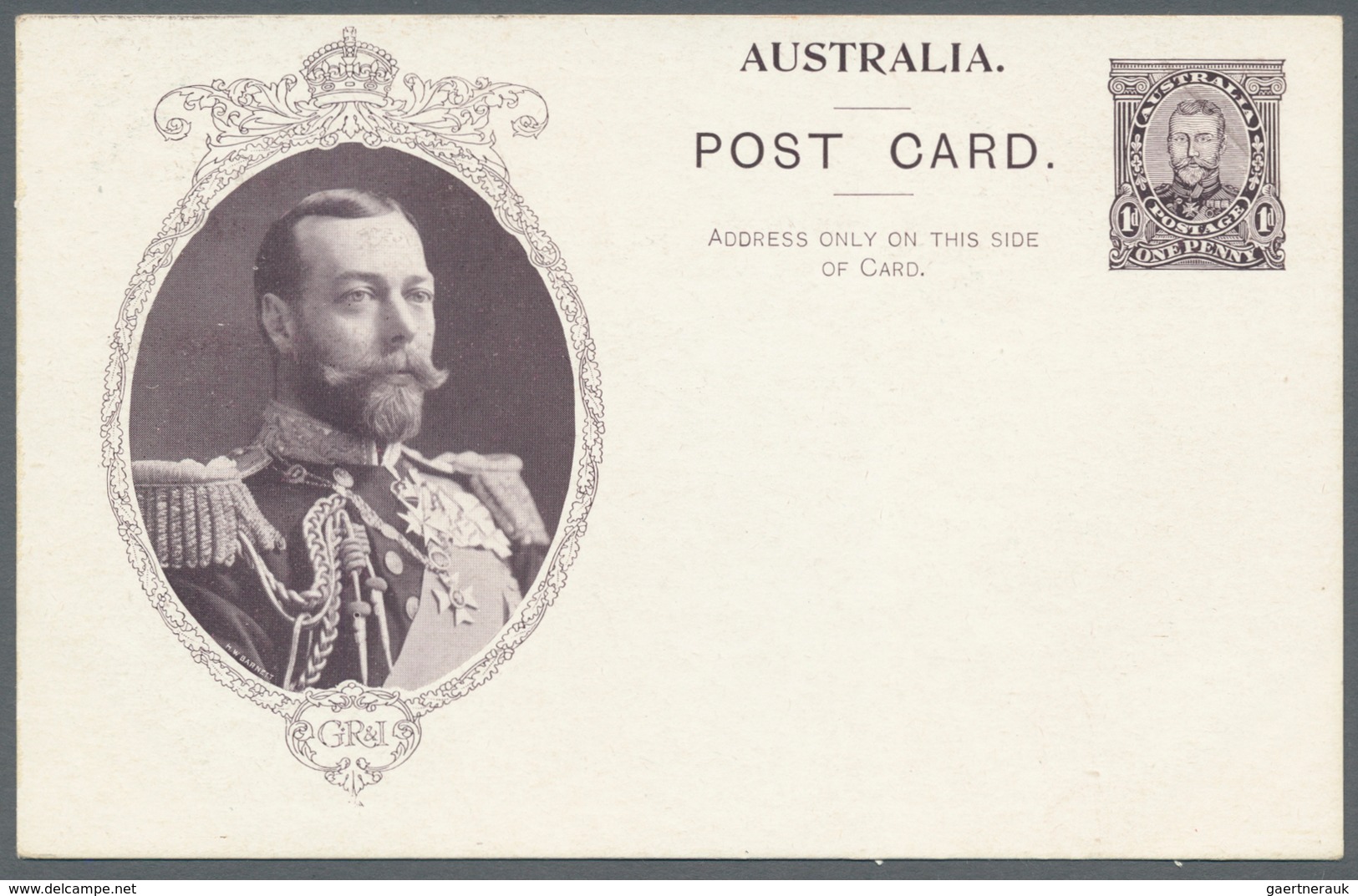 Australien - Ganzsachen: 1911, 11 'Coronation Postcards' KGV 1d. Sideface With All Different Types A - Postwaardestukken