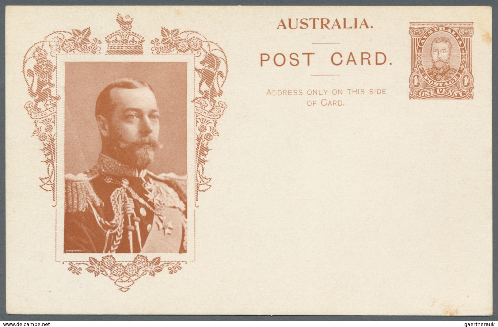 Australien - Ganzsachen: 1911, 11 'Coronation Postcards' KGV 1d. Sideface With All Different Types A - Postwaardestukken