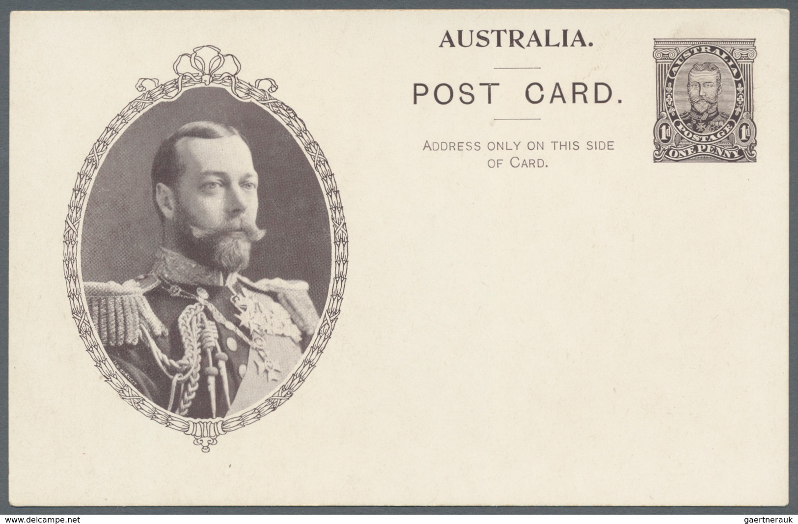 Australien - Ganzsachen: 1911, 11 'Coronation postcards' KGV 1d. sideface with all different types a