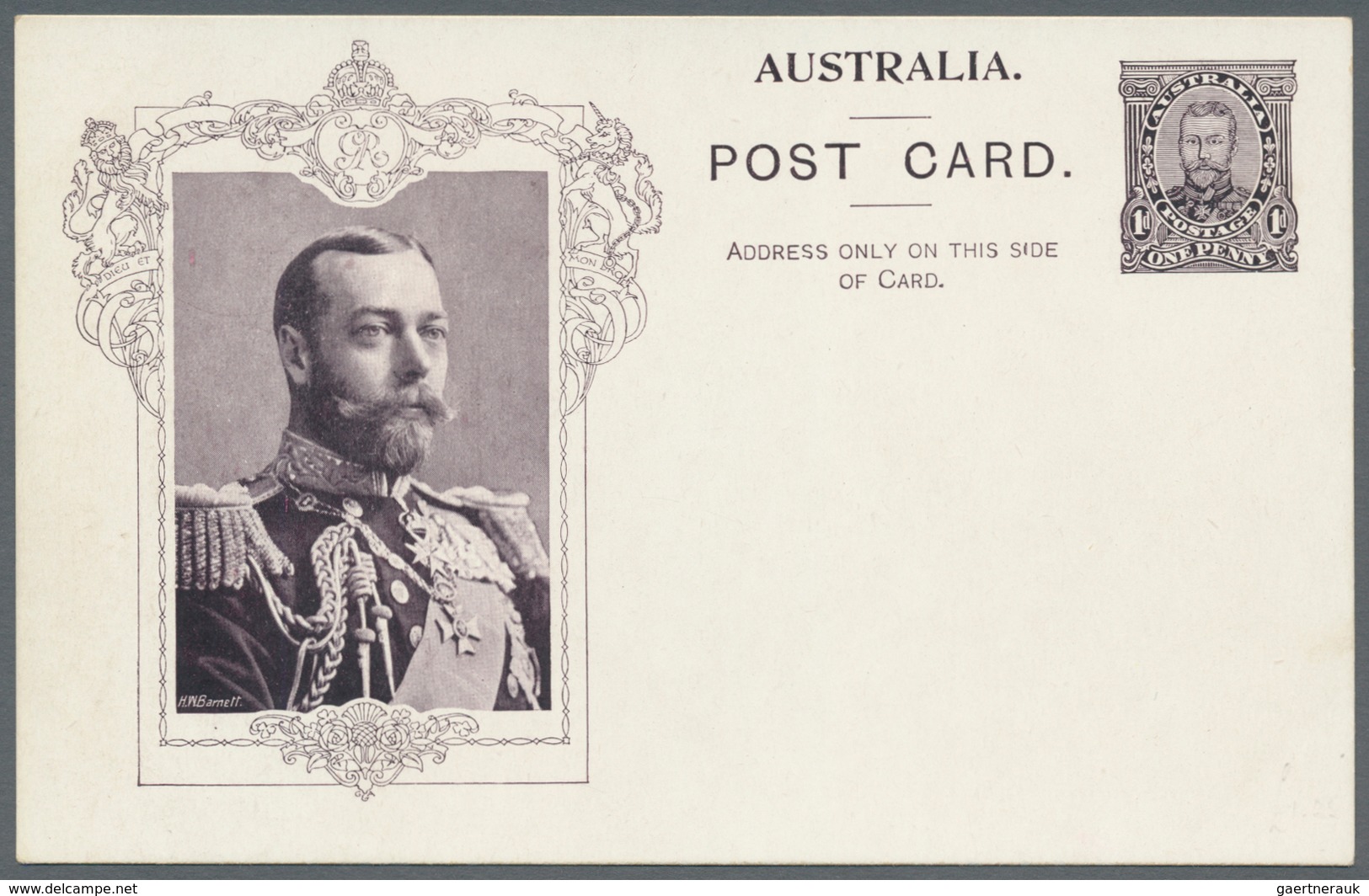 Australien - Ganzsachen: 1911, 11 'Coronation postcards' KGV 1d. sideface with all different types a