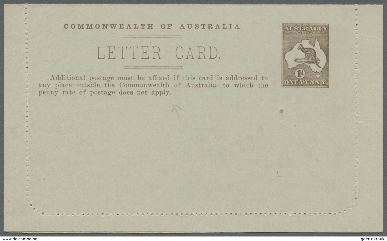 Australien - Ganzsachen: 1913, Two Lettercards Kangaroo 1d. Original Die With Views 'ZOOLOGICAL GARD - Postwaardestukken