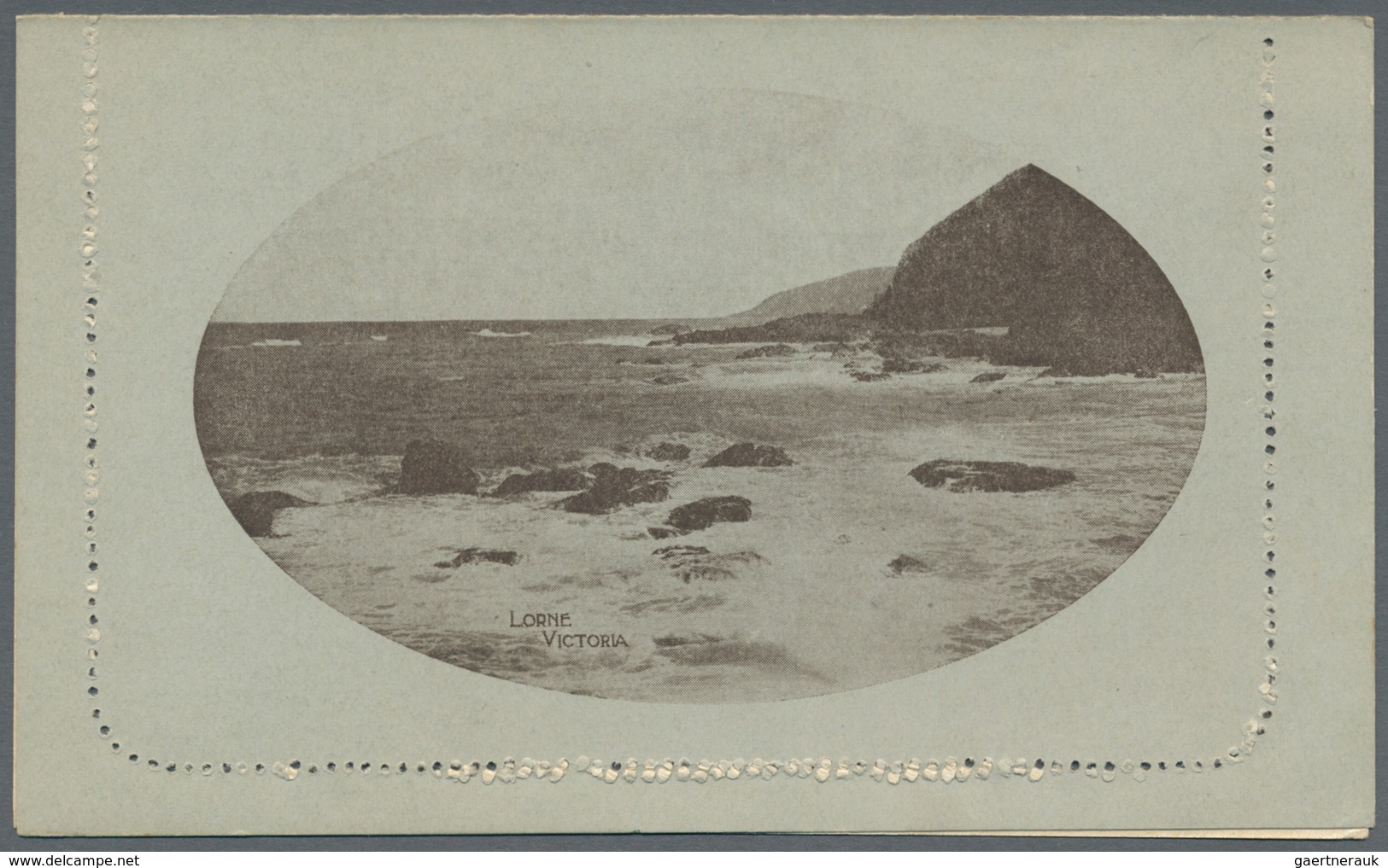 Australien - Ganzsachen: 1913, Five Lettercards Kangaroo 1d. Die I With Oval Views 'GEELONG HARBOUR' - Postwaardestukken