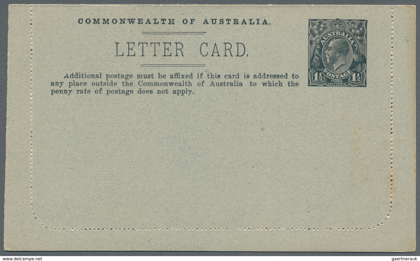Australien - Ganzsachen: 1918, Two Lettercards KGV 1½d. (off-white Inside) With Framed Oval Views In - Enteros Postales