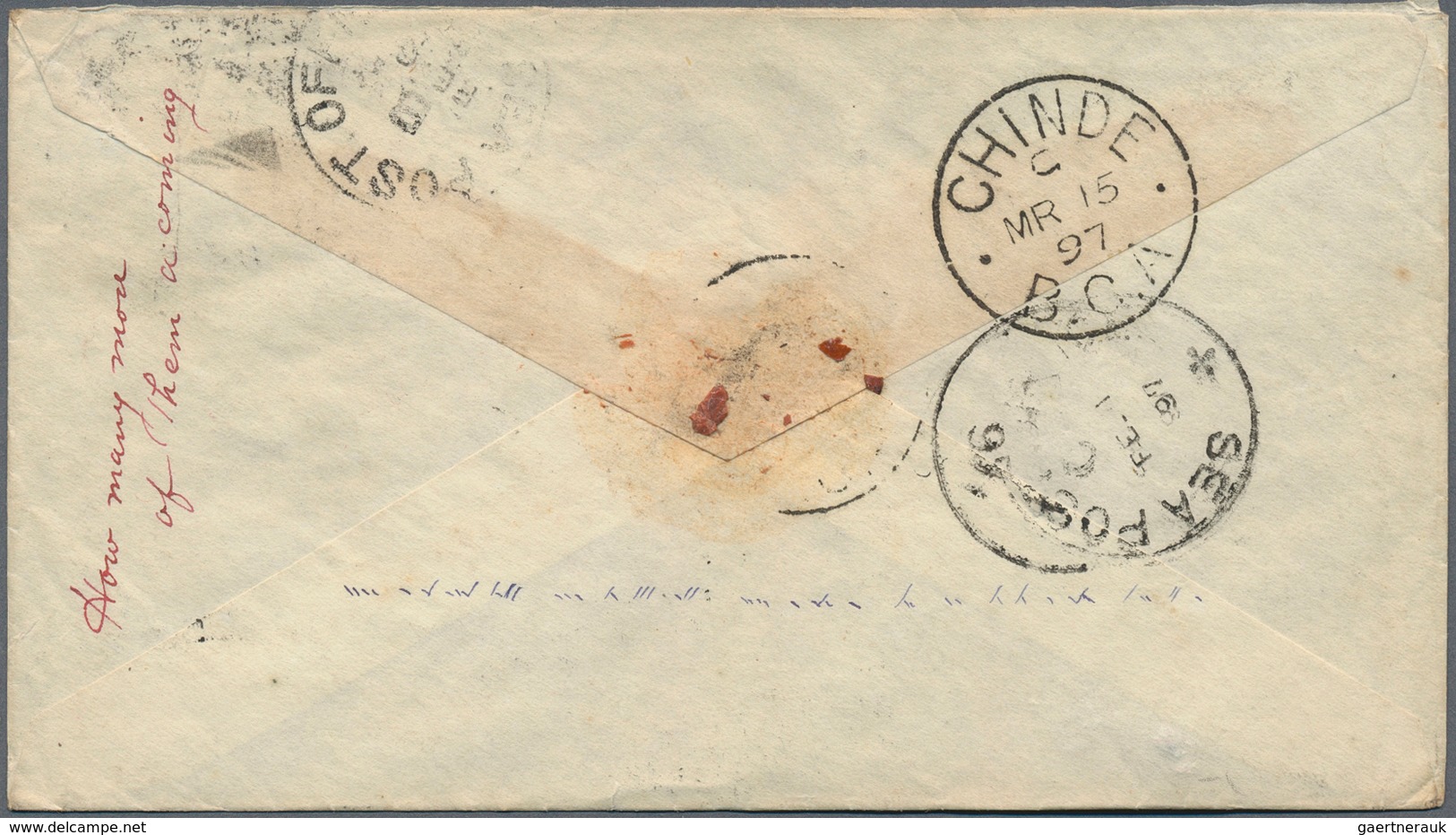 Britisch-Zentralafrika: 1897. Great Britain 2½d Grey/blue Postal Stationery Envelope Addressed To Th - Andere & Zonder Classificatie