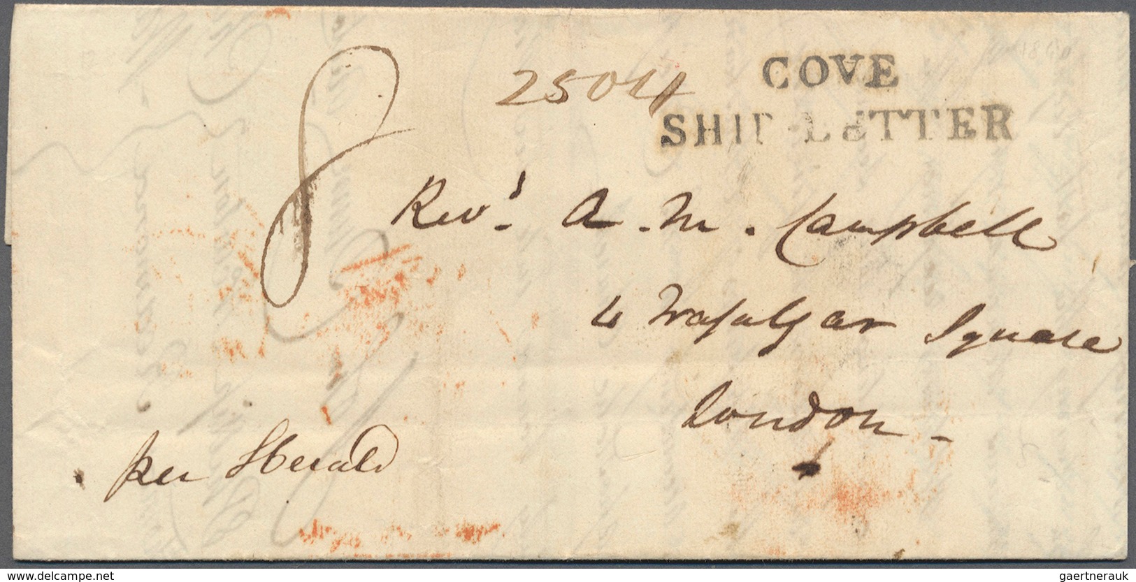 Neubraunschweig: 1840. Stampless Envelope Written From Grand Manan Island (New Brunswick) Dated 'Jun - Brieven En Documenten