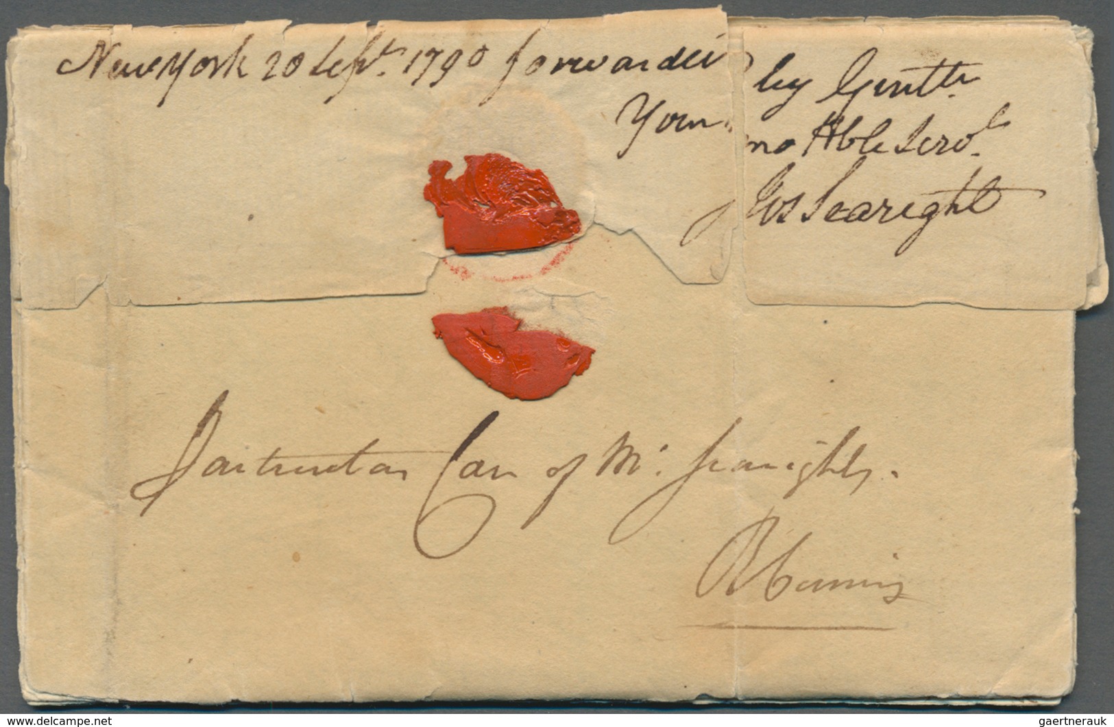 Dänisch-Westindien - Vorphilatelie: 1790 Entire Duplicate Letter From St. Croix To Philadelphia Via - Deens West-Indië