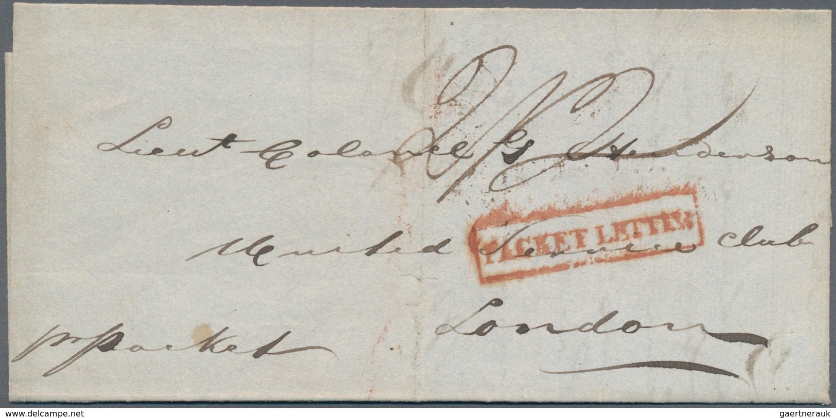 Dänisch-Westindien - Vorphilatelie: 1834, Letter From St. Croix, Dated '12 April 1834, To London 'pe - Deens West-Indië